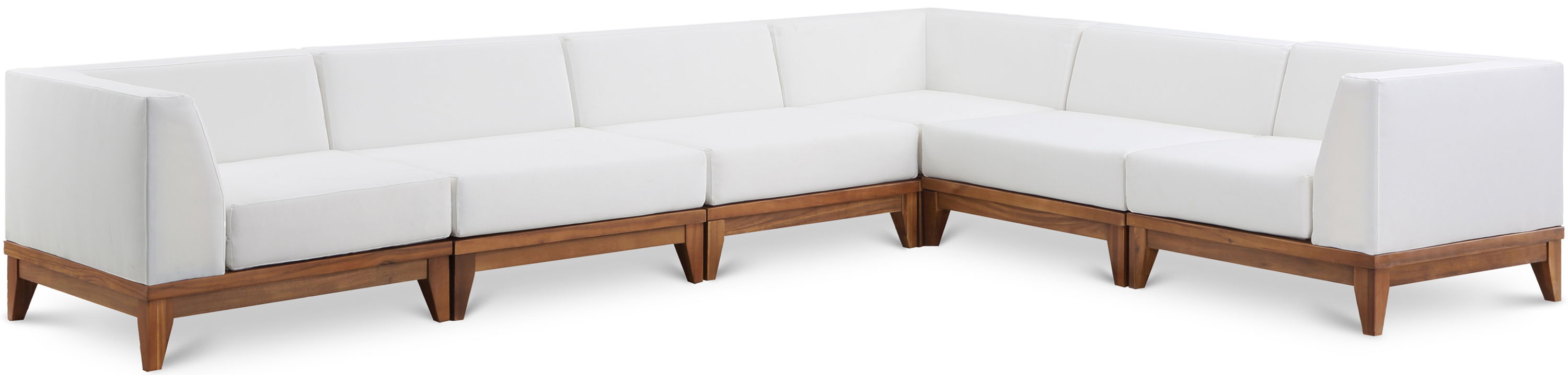 Rio - 6 Piece Modular Sectional - Off White - Fabric