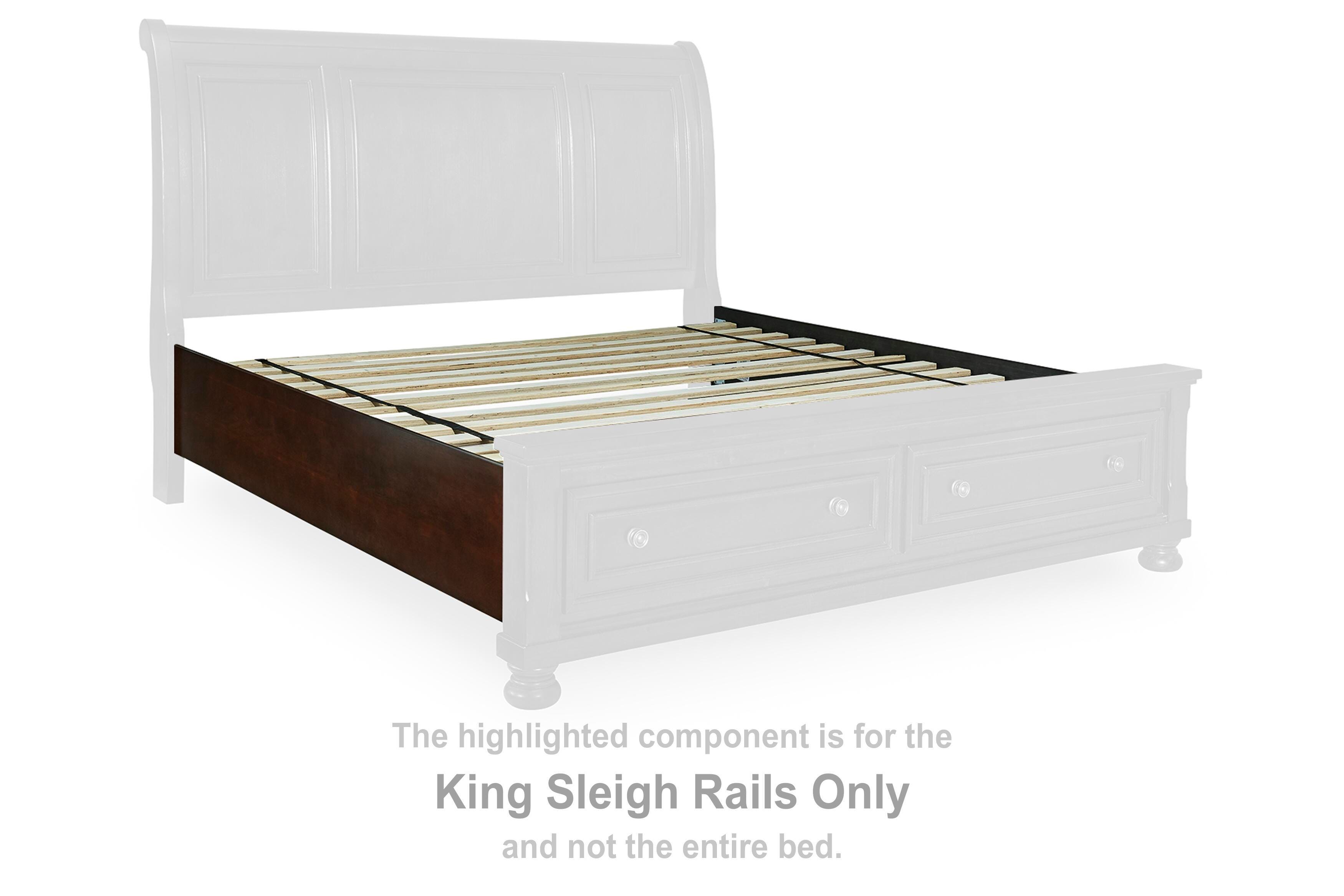 Porter – Sleigh King Rails – Rustic Brown