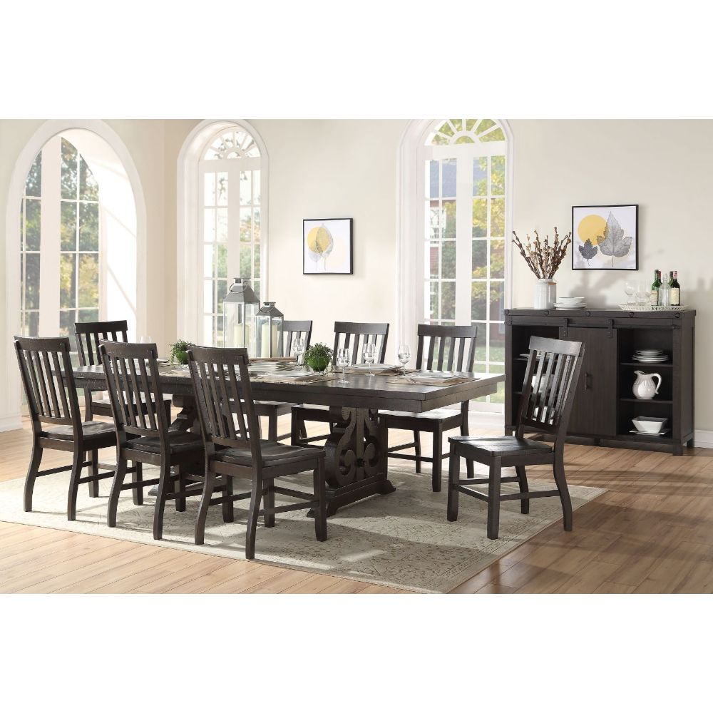 Maisha - Dining Table - Rustic Walnut, dark brown, view 5