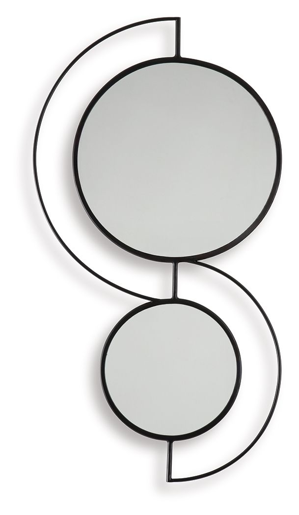 Shayham - Accent Mirror - Black, black, view 5