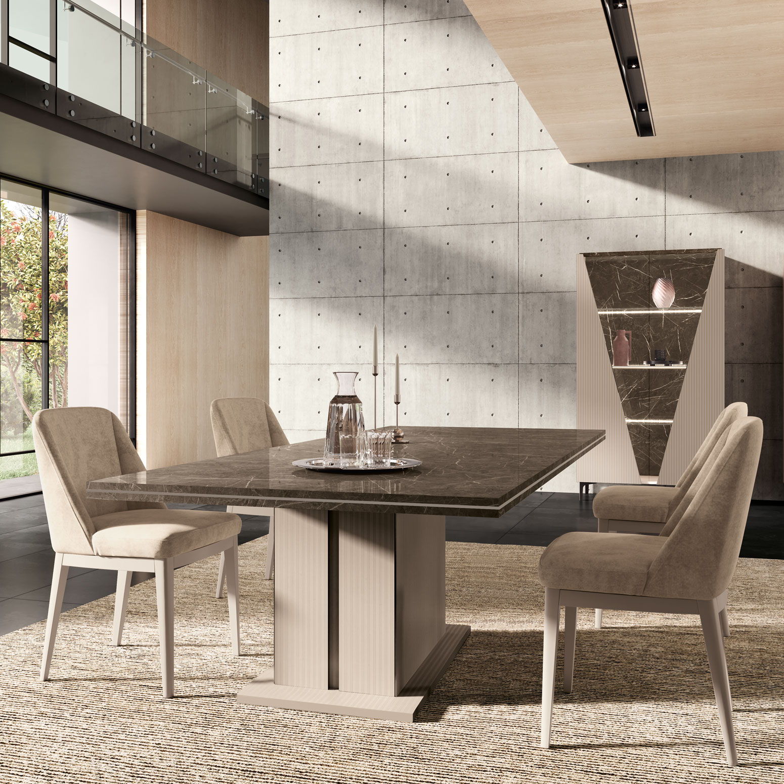 Aramis - Fabric Chair - Beige