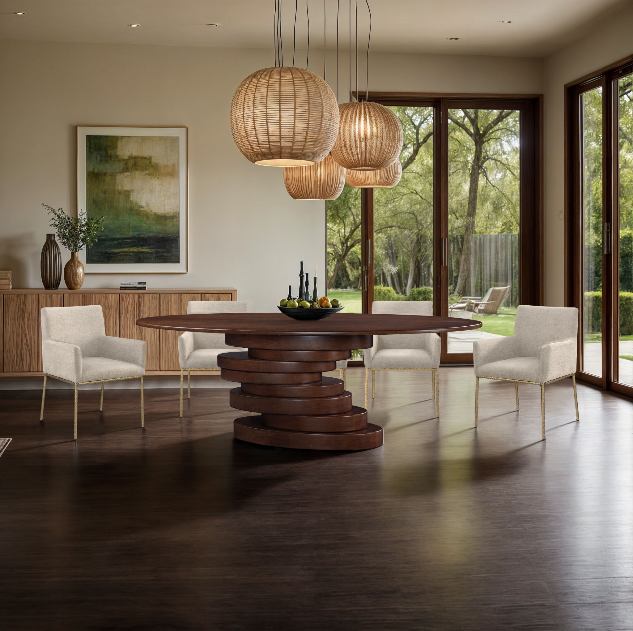 Moriah - Dining Table - Brown