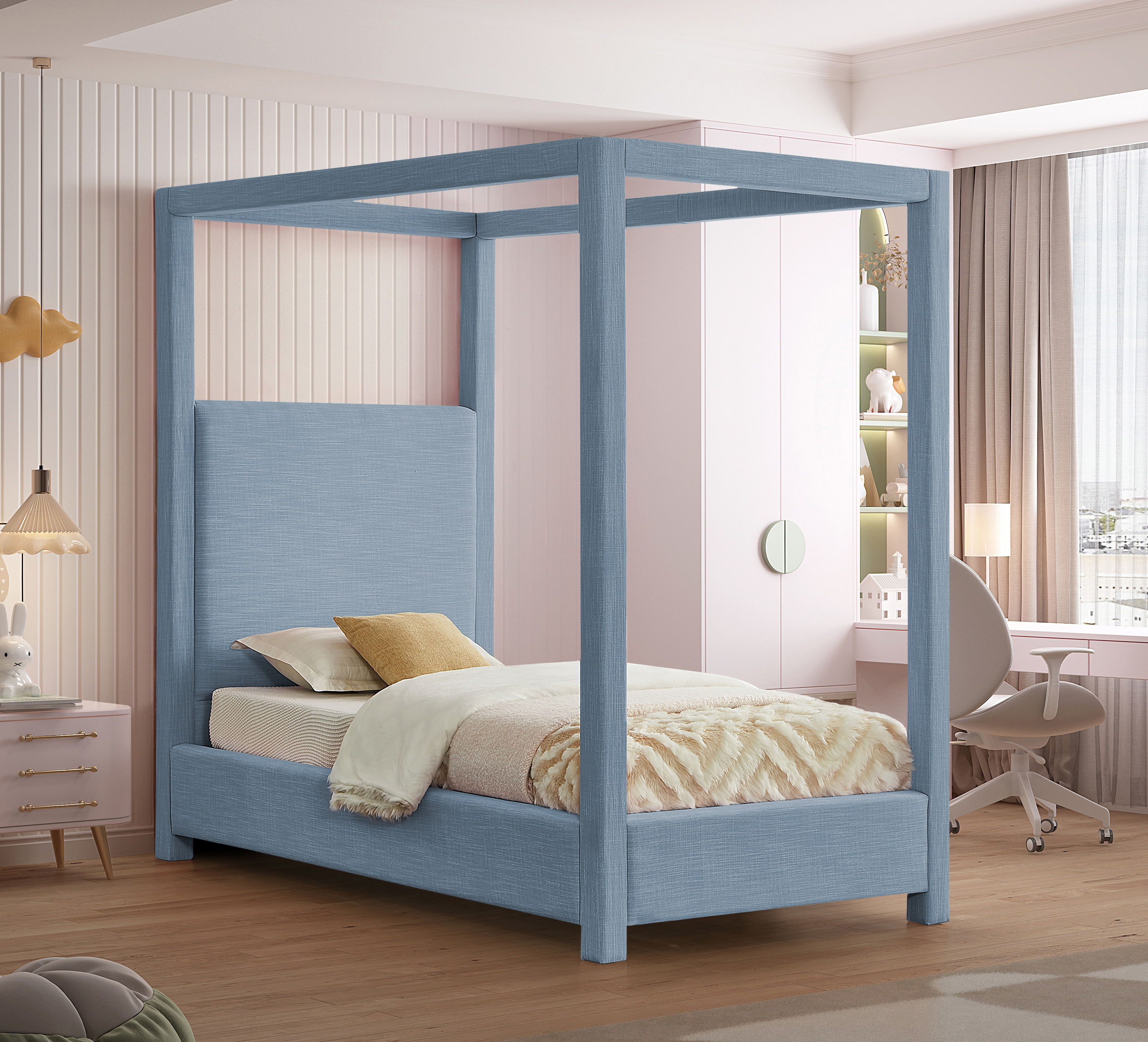 Emerson - Twin Bed - Sky Blue