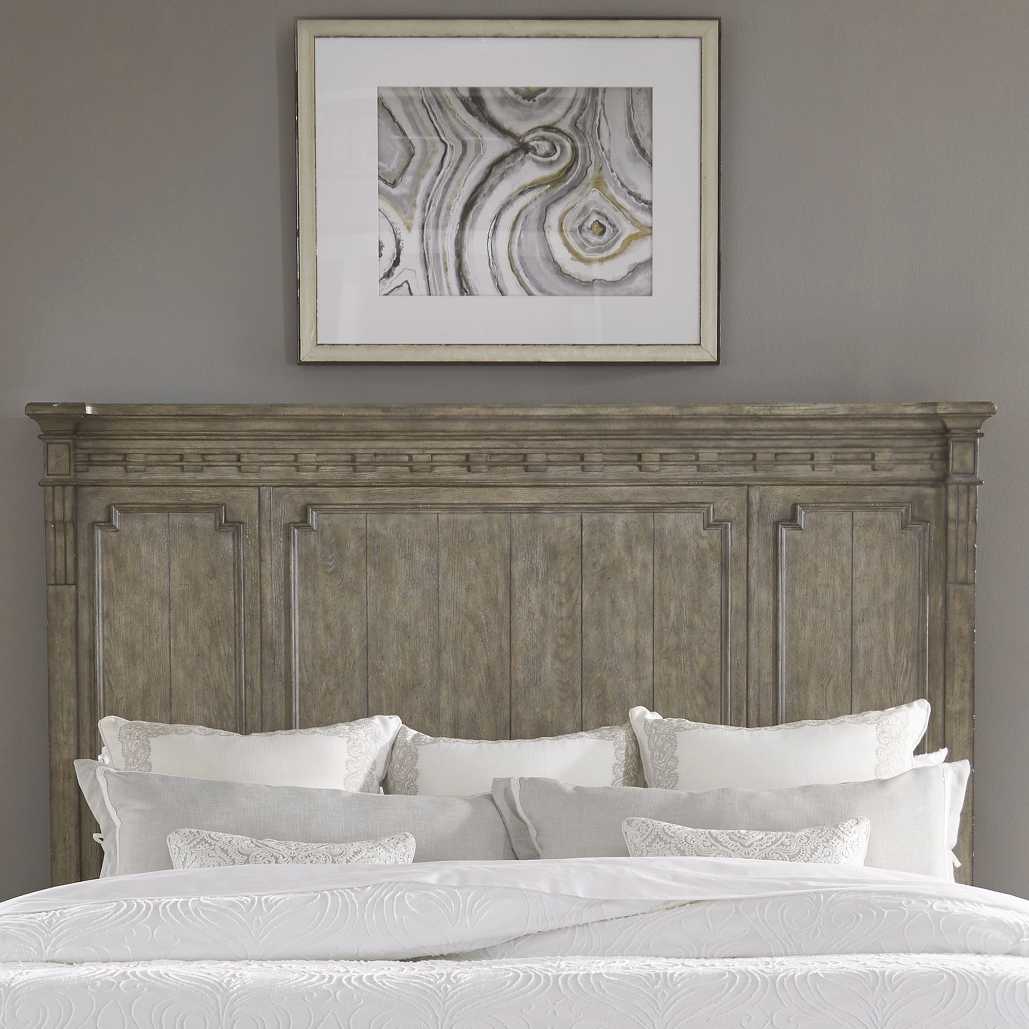 Liberty Furniture Town & Country - Queen Panel Headboard - Medium Brown