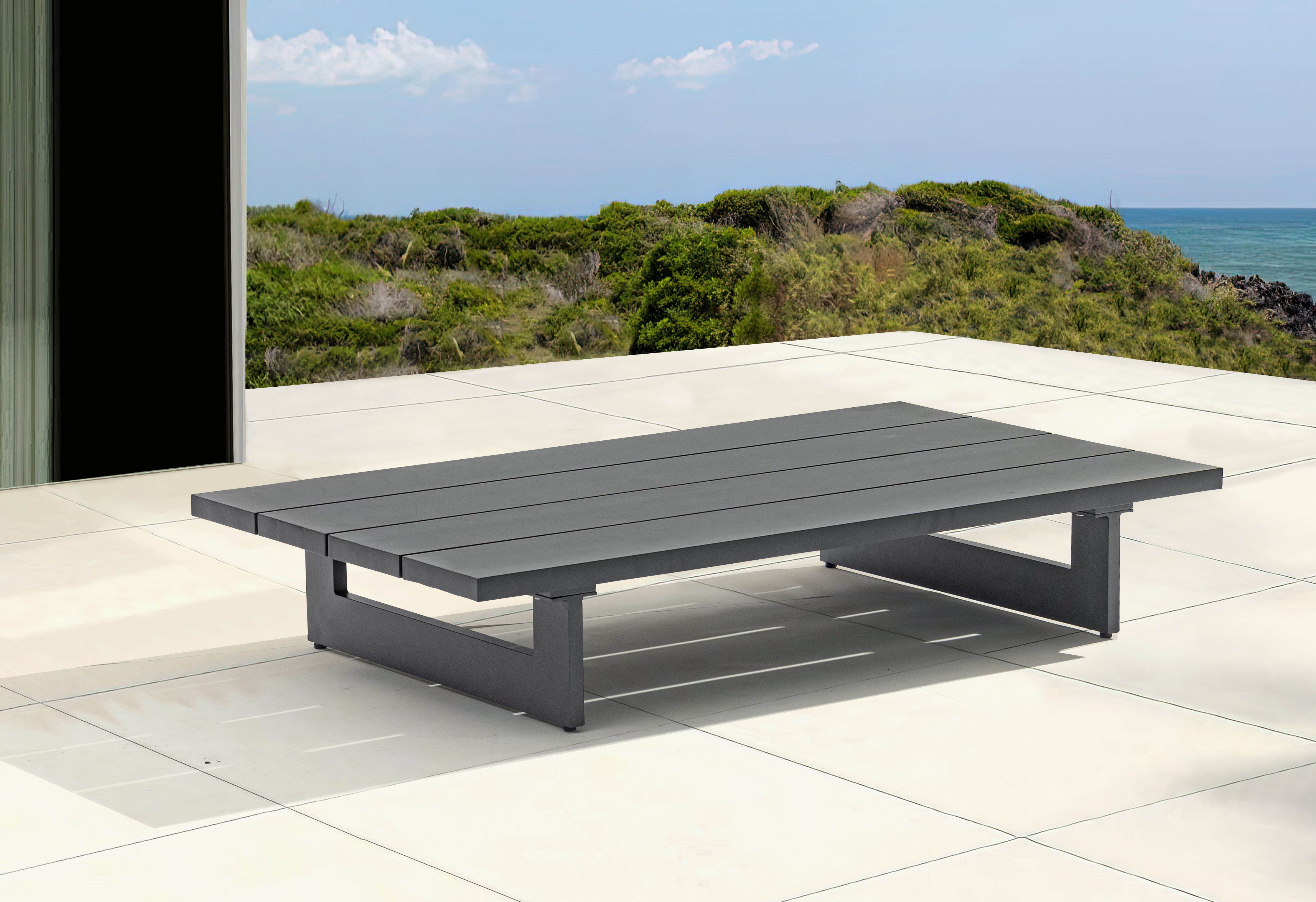 Maldives - Patio Coffee Table - Dark Gray