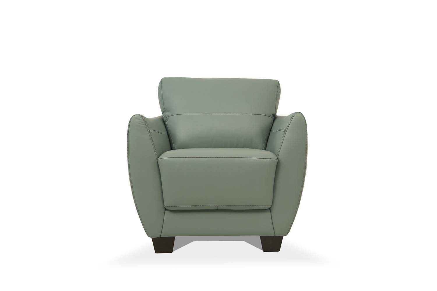 Valeria - Chair - Watery Leather, dark gray, view 2