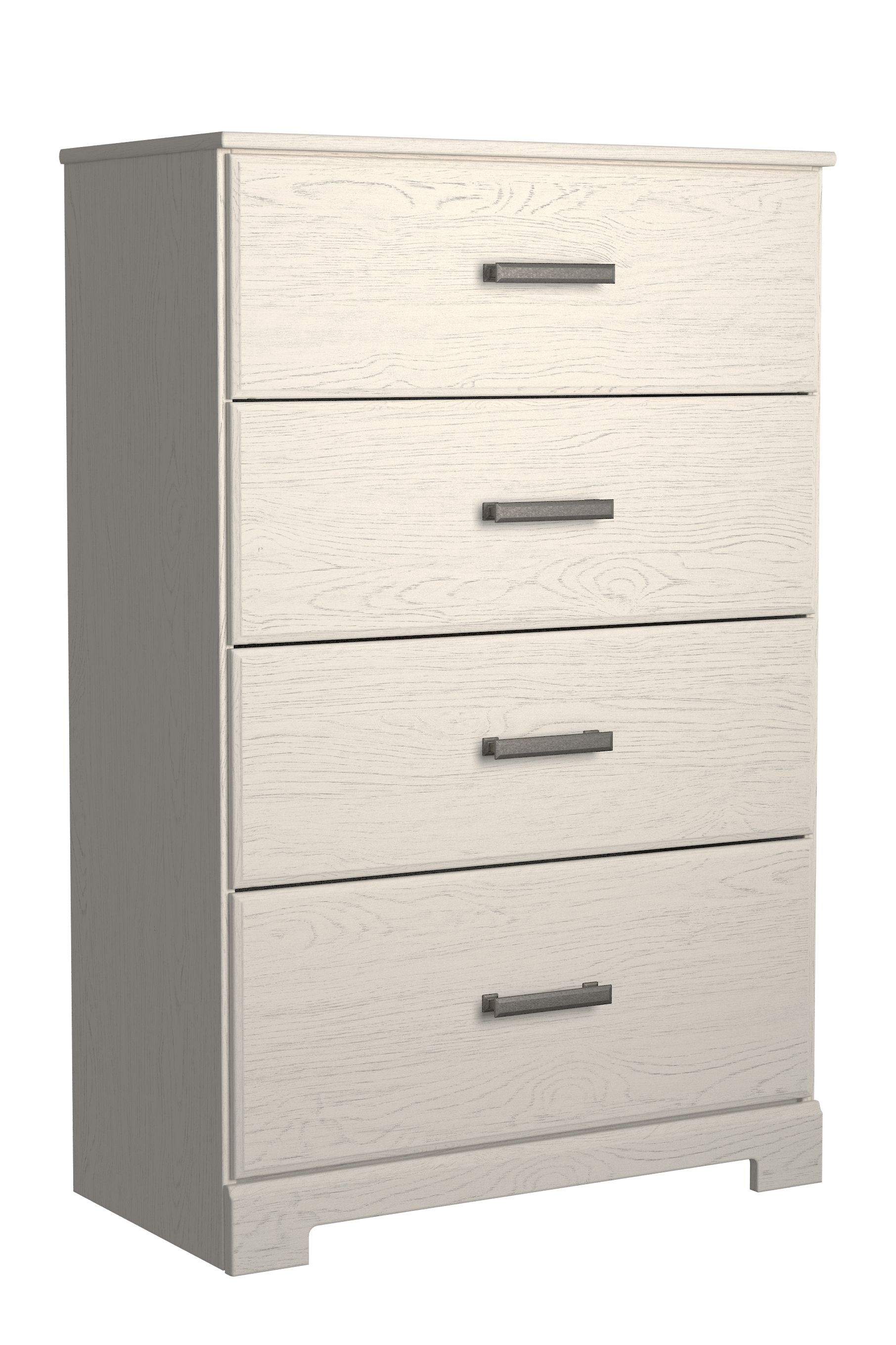 Stelsie - 7 Pc. - Dresser, Mirror, Chest, King Panel Bed, 2 Nightstands - White