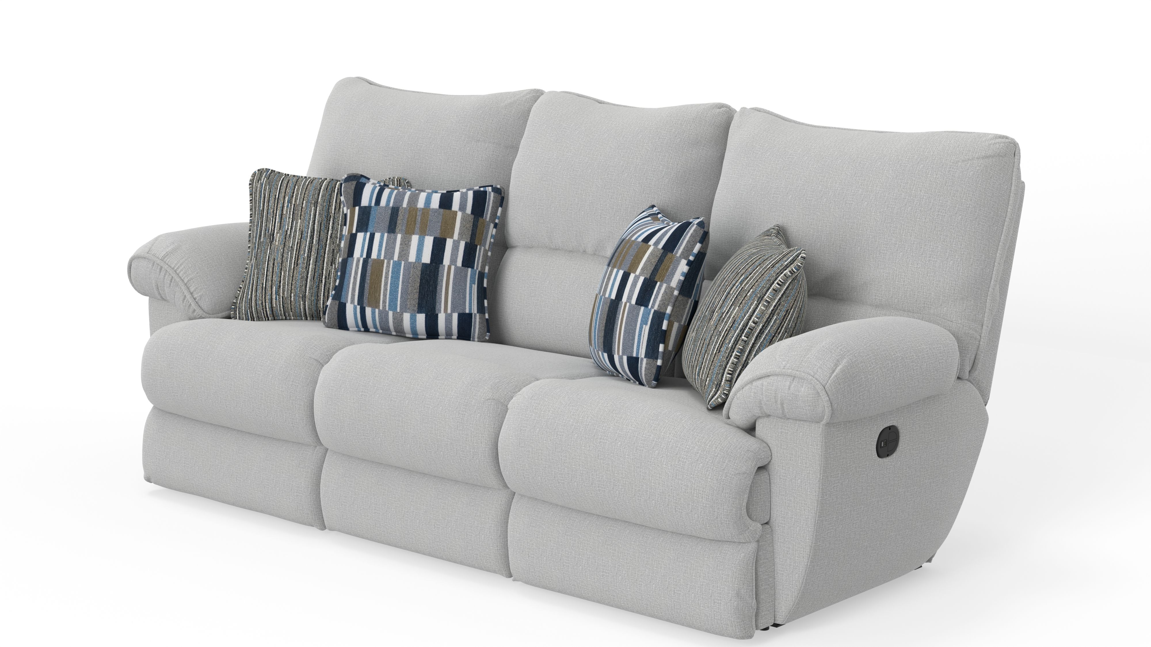 Lenny - Power Lay Flat Reclining Sofa - Winter