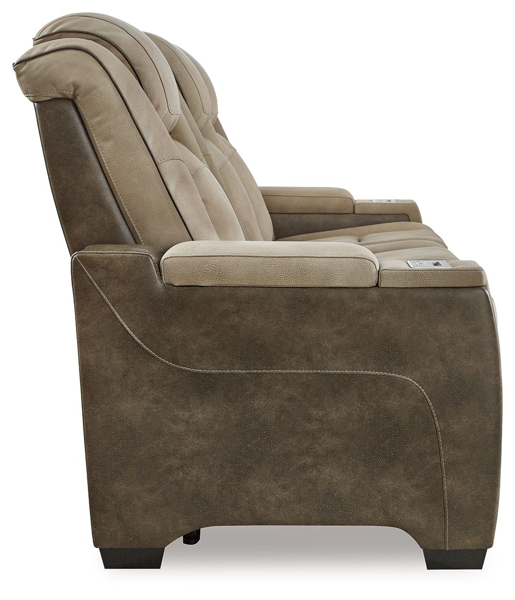 Ashley Furniture Next-Gen Durapella - Power Reclining Sofa/Adj Headrest - Sand - Image 5