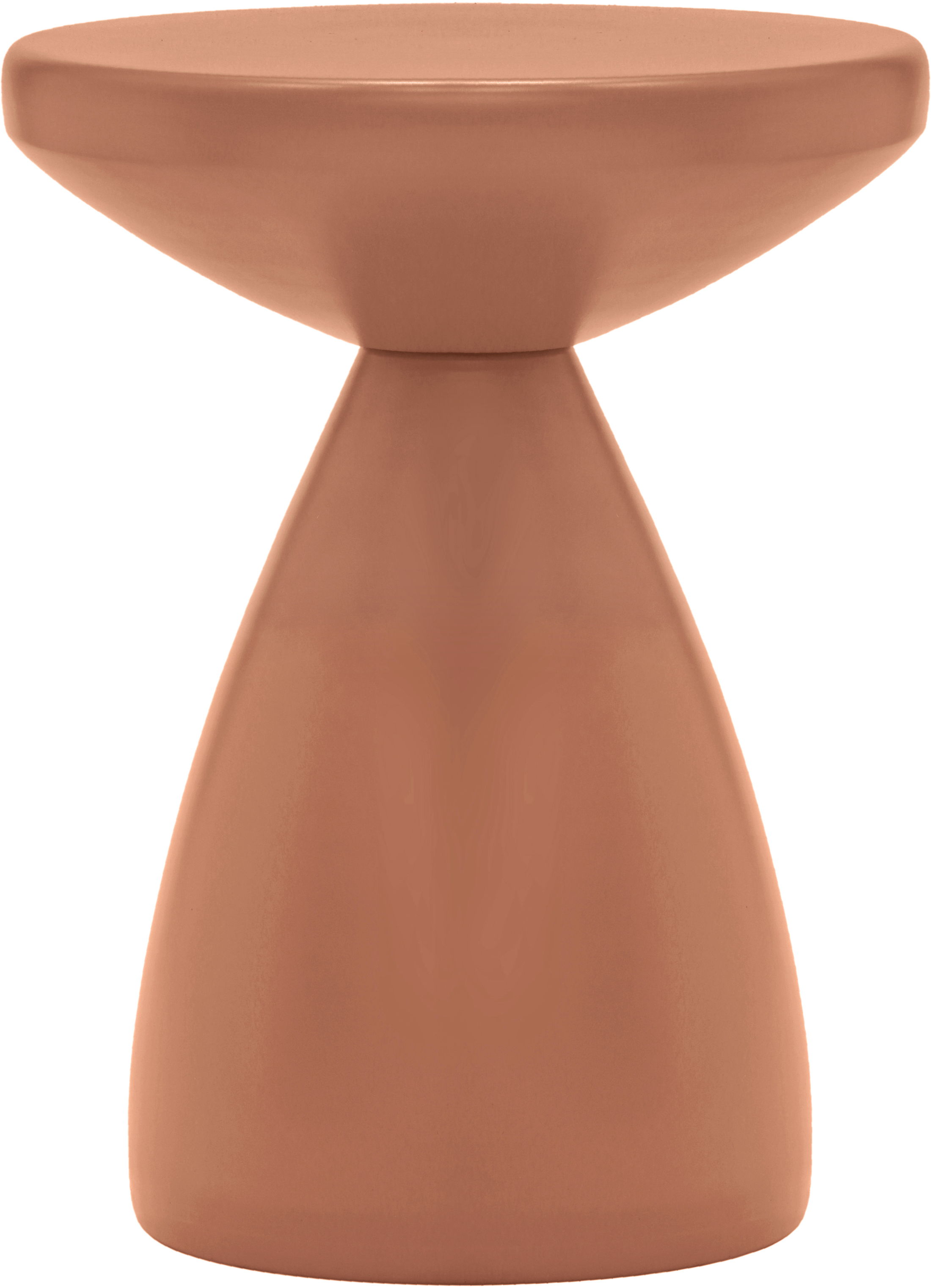 Anika - Iron End Table - Terracotta