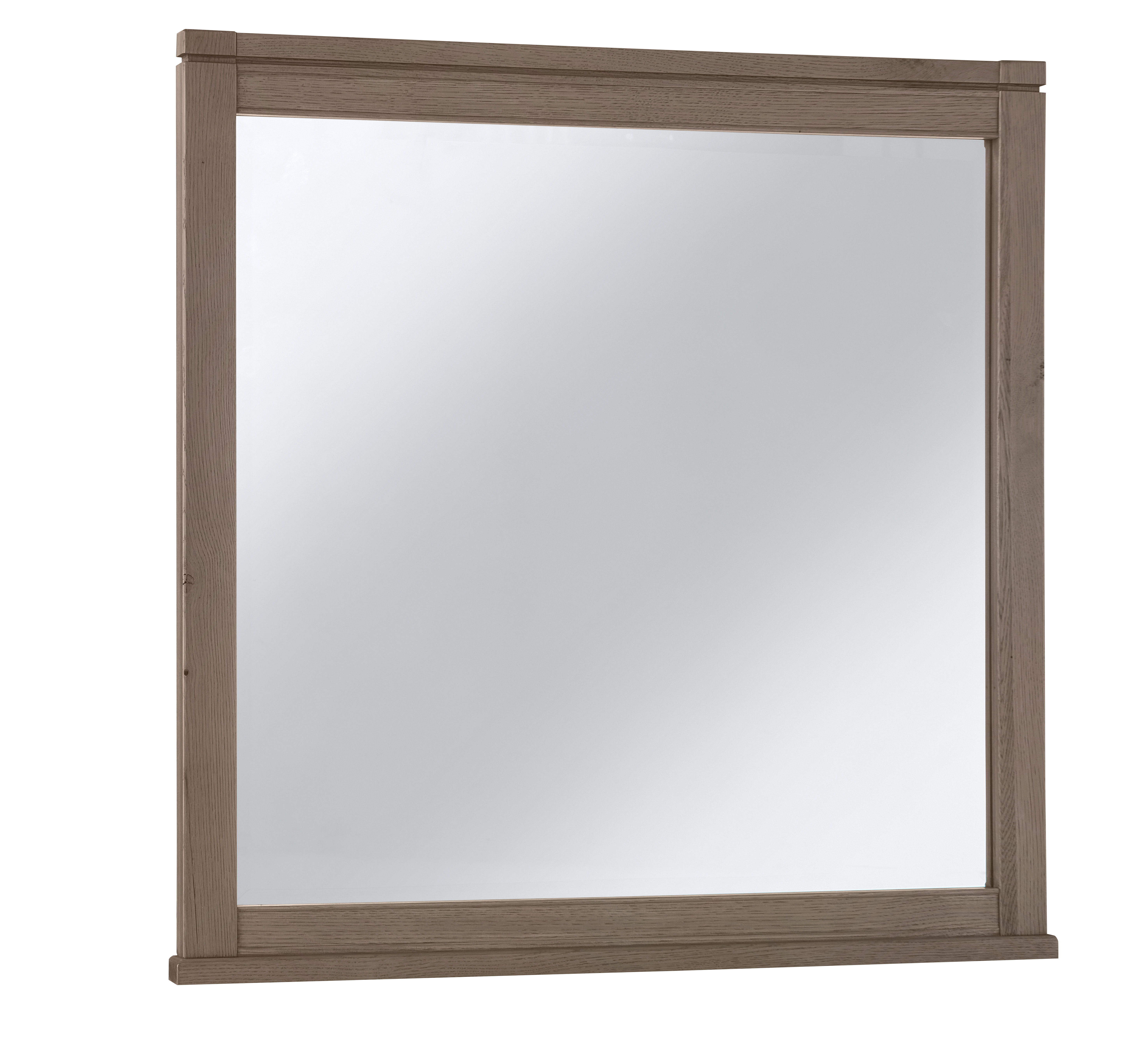 Vaughan-Bassett Tide & Timber - Landscape Mirror With Beveled Glass - Gray Oak