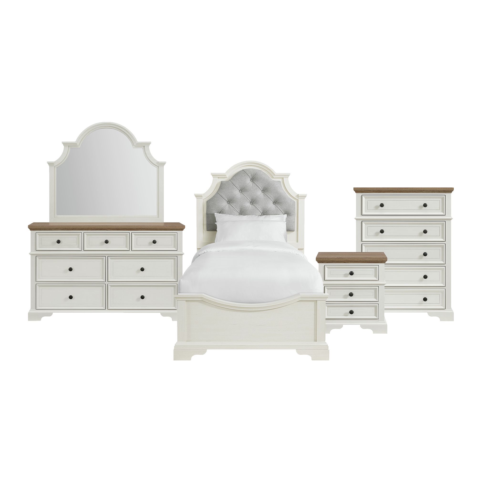 Twin · 5 Pc · Bedroom Set