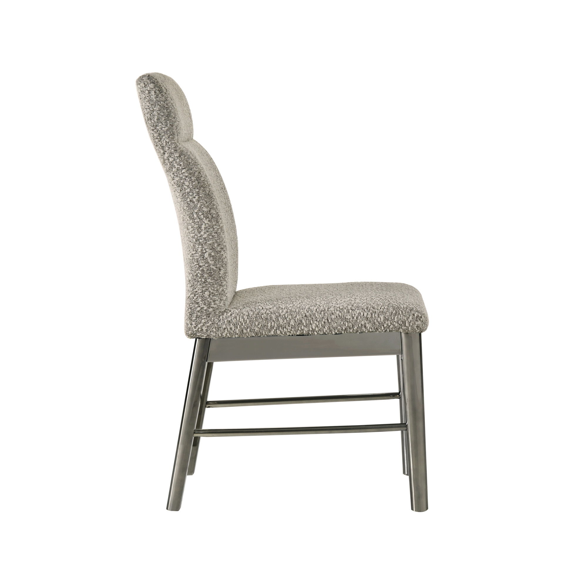 Lennox - Upholstered Side Chair (Set of 2) - Gray, gray, view 4