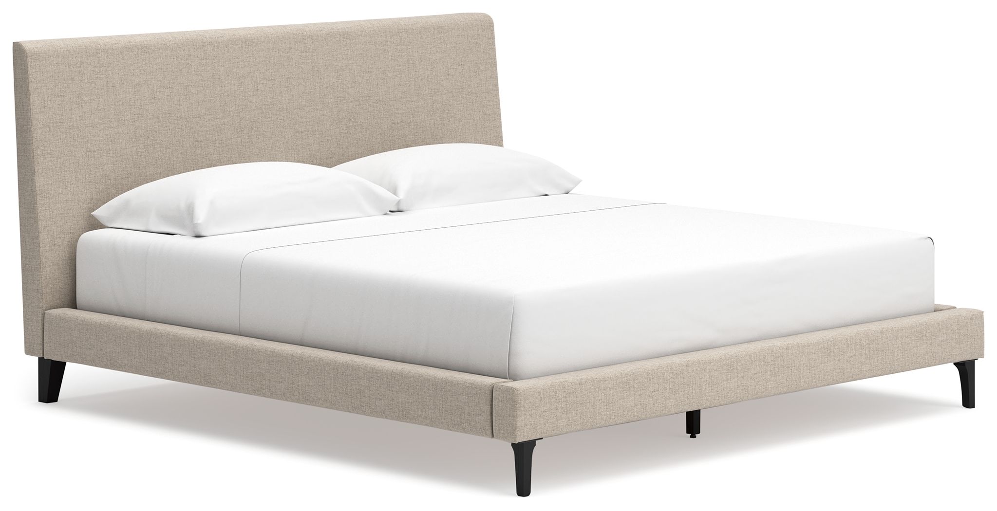 Ashley Furniture Cielden - 3 Pc. - Dresser, Mirror, King Upholstered Bed With Roll Slats - Soft Gray / Beige - Image 7