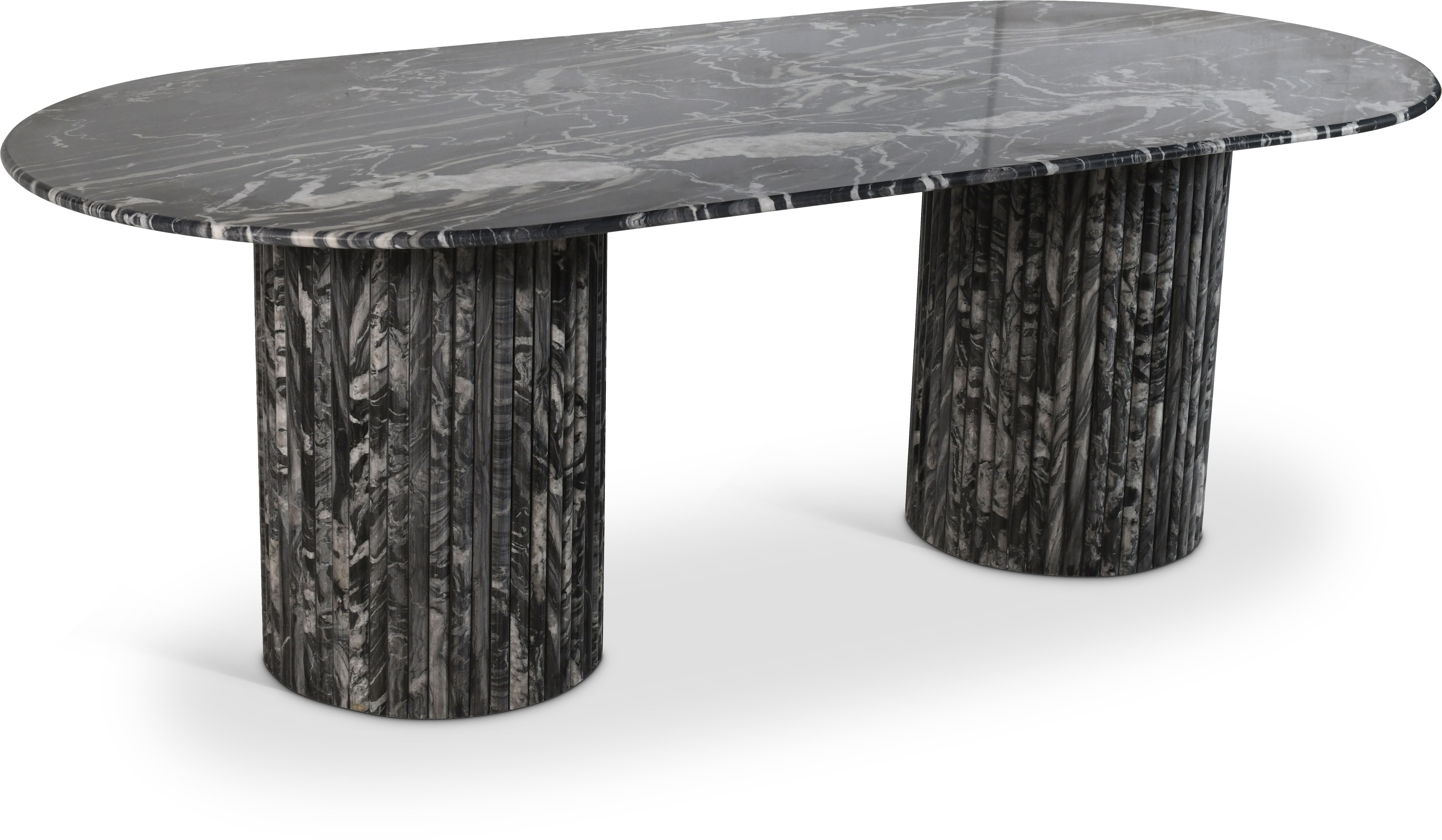 Messina - Marble Dining Table - Black
