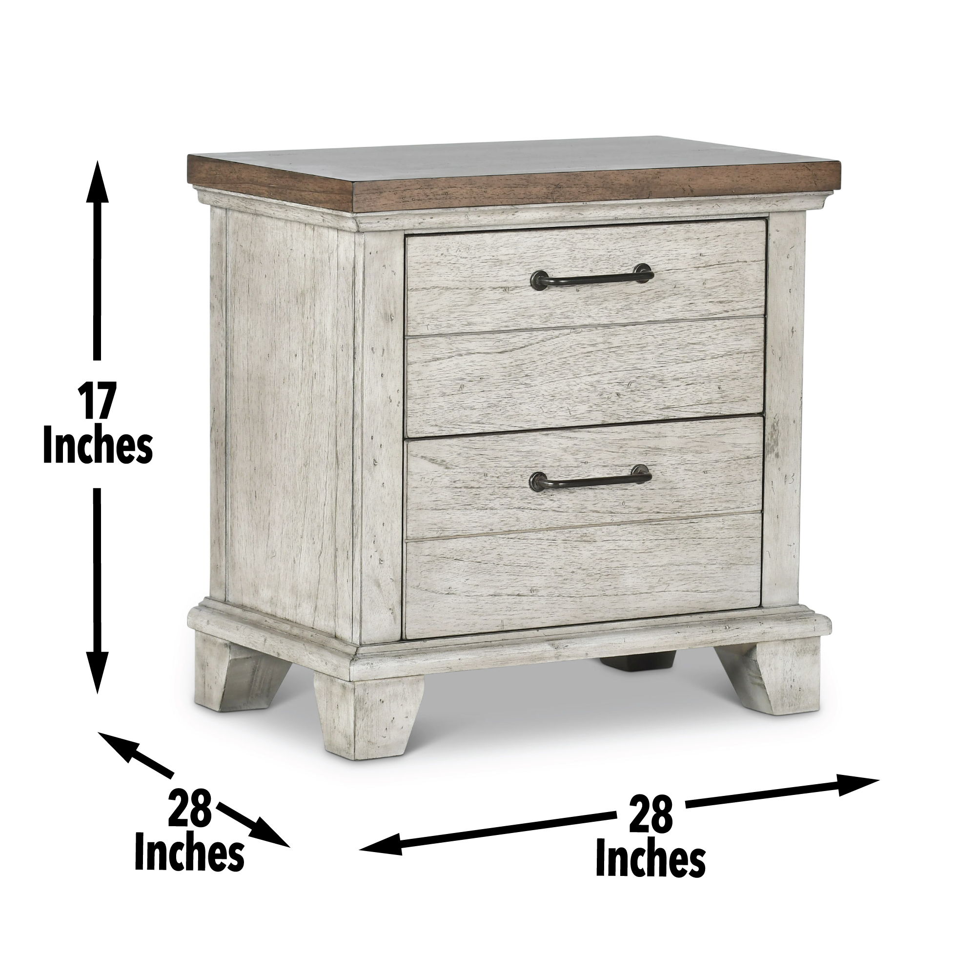 Bear Creek - Nightstand - White