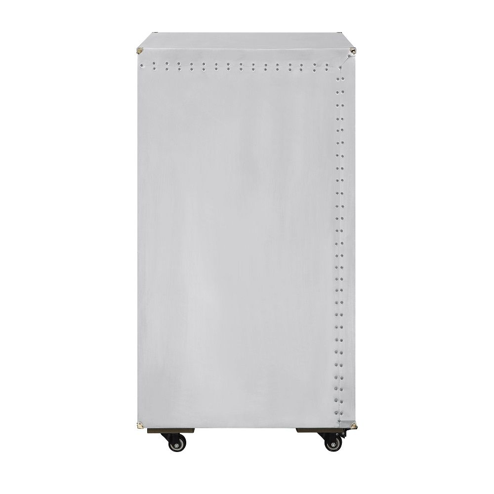 Raini - Wine Cabinet - Aluminum, dark gray, view 3
