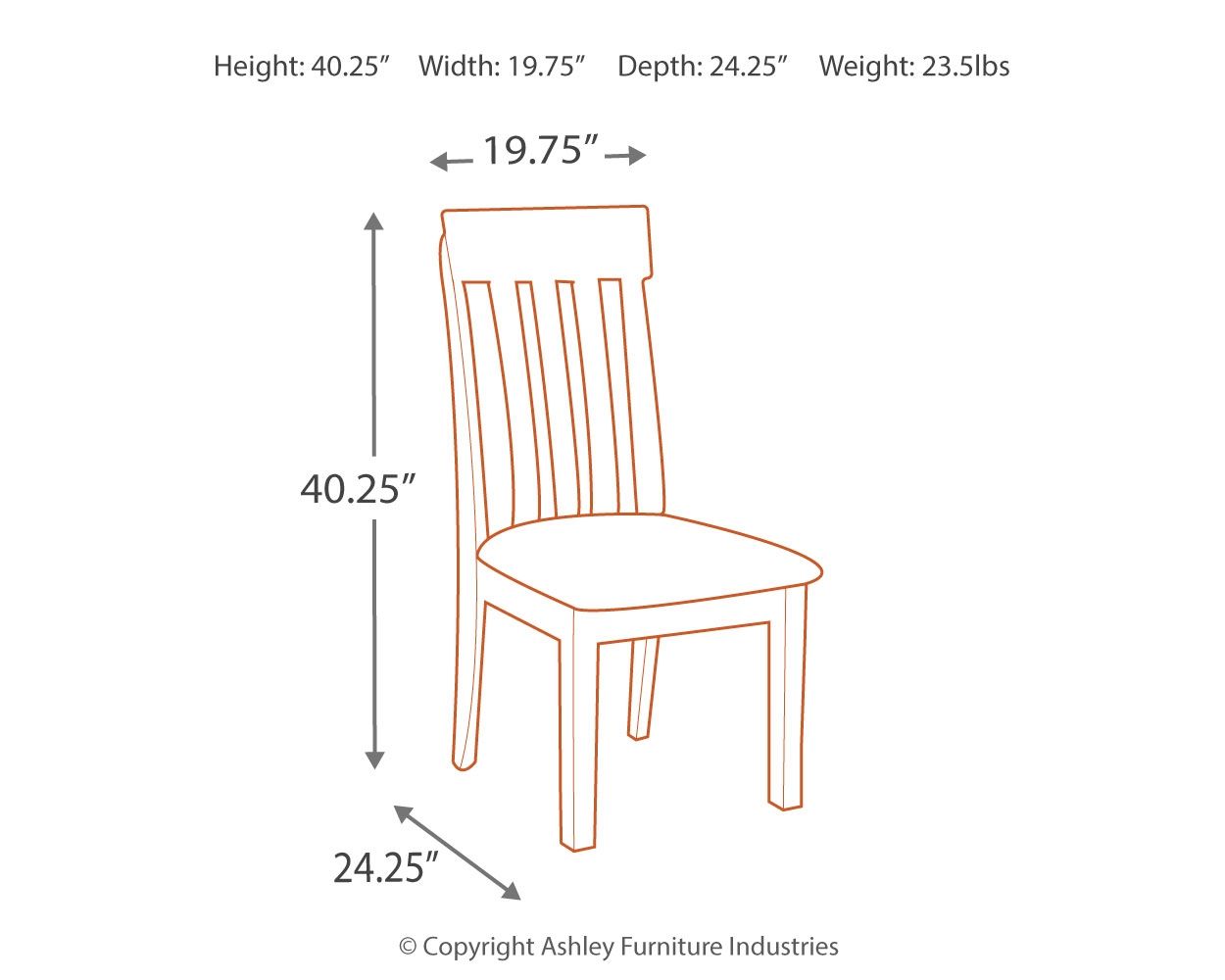 Ashley Furniture Haddigan - Dining UPH Side Chair (Set of 2) - Dark Brown - Image 5