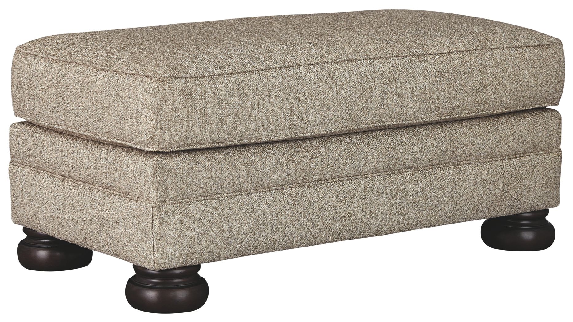 Ashley Kananwood Ottoman - Oatmeal