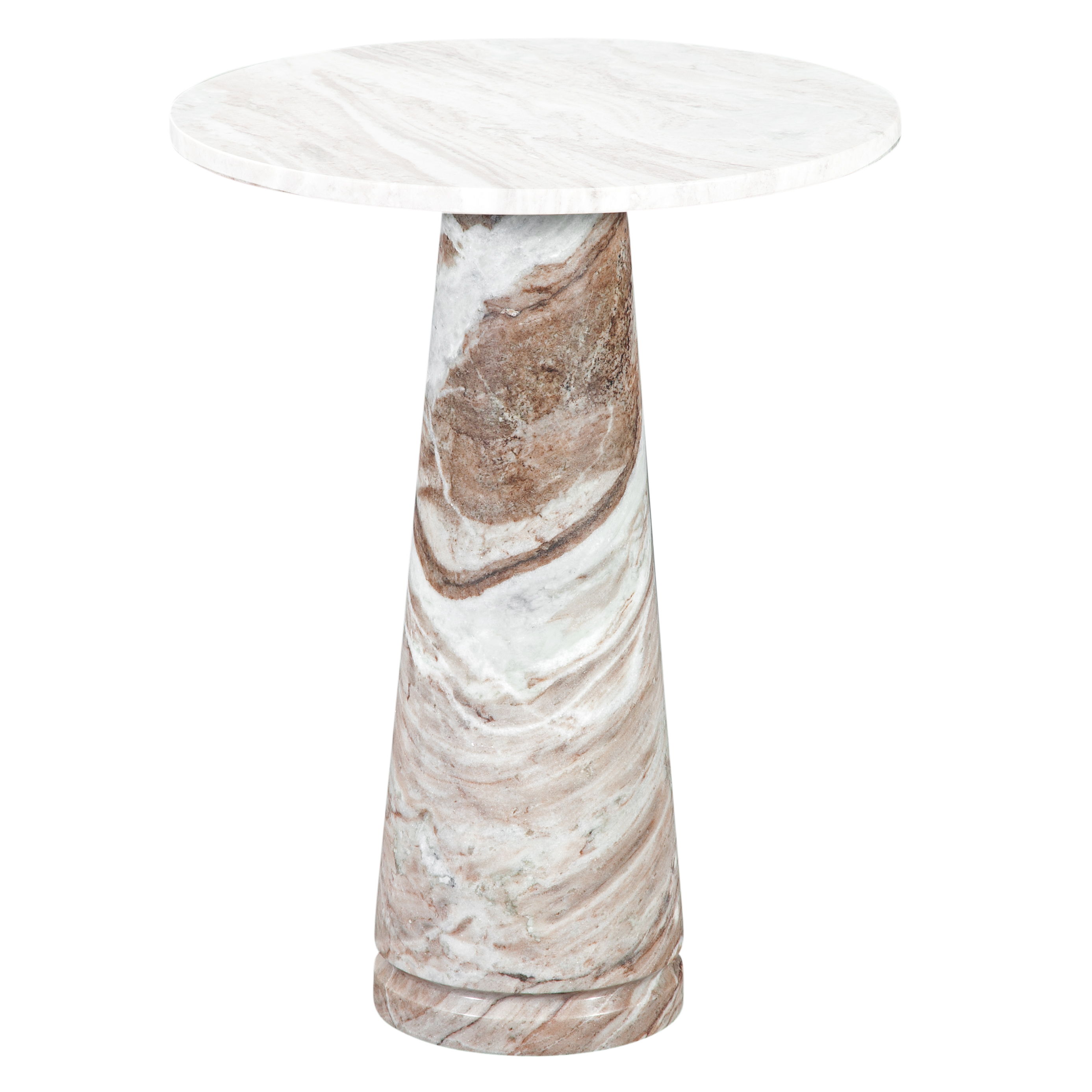 Joni - Marble End Table Base - Toronto Brown