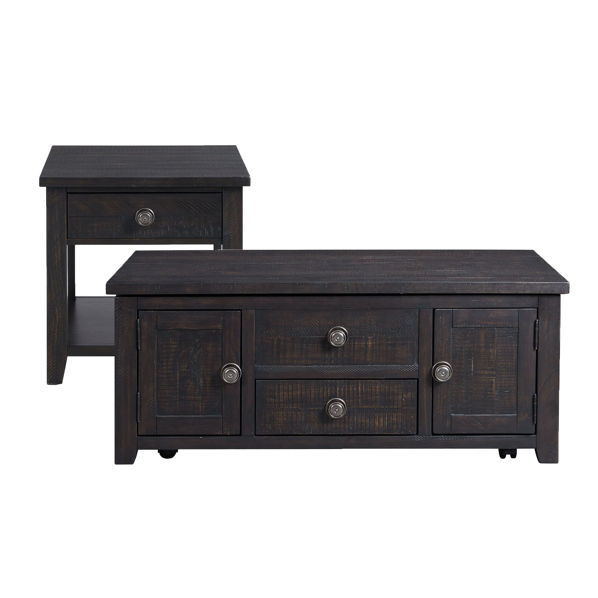 Kendyl - 2 Piece Occasional Table Set Coffee Table & End Table - Espresso