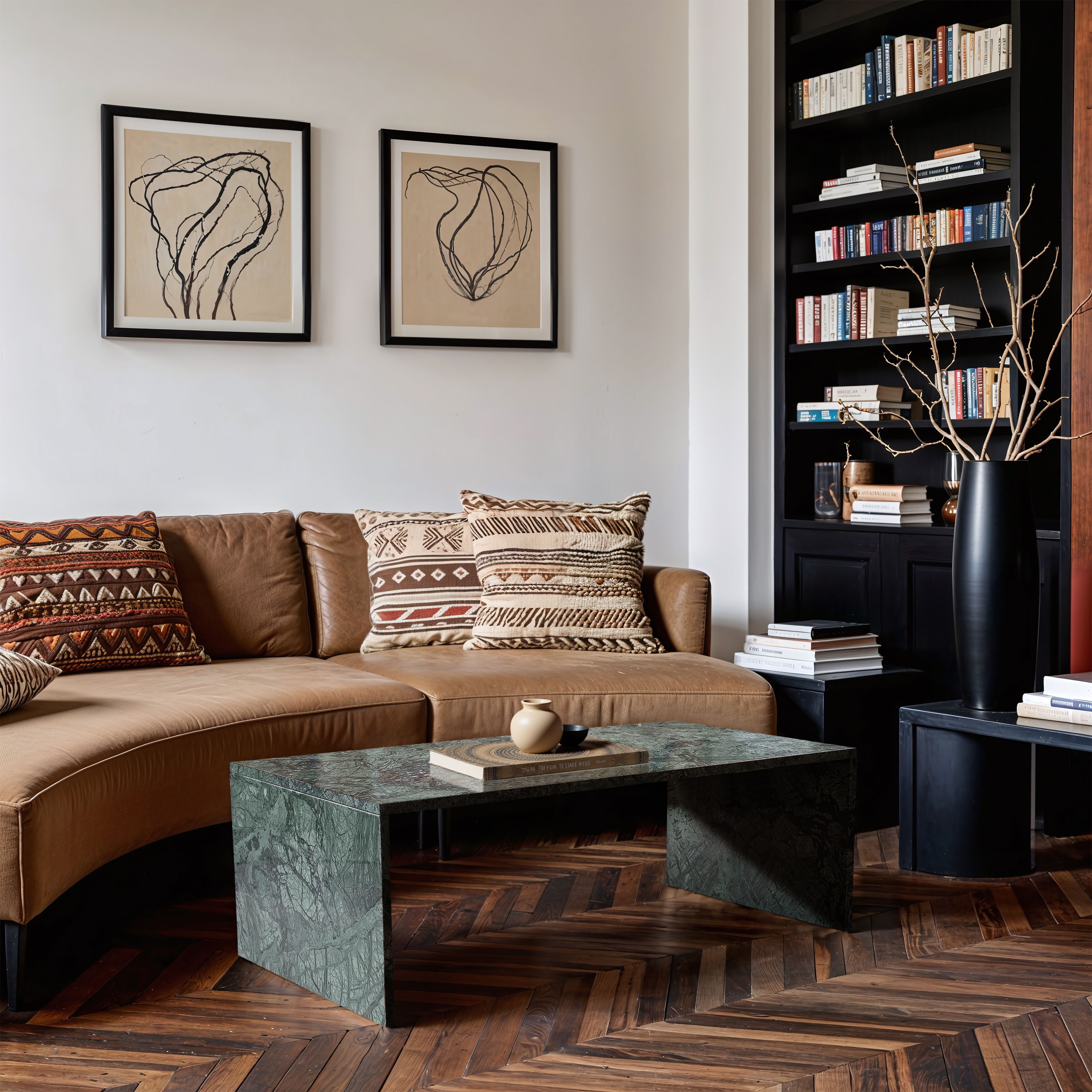 Vernazza - Marble Coffee Table - Green