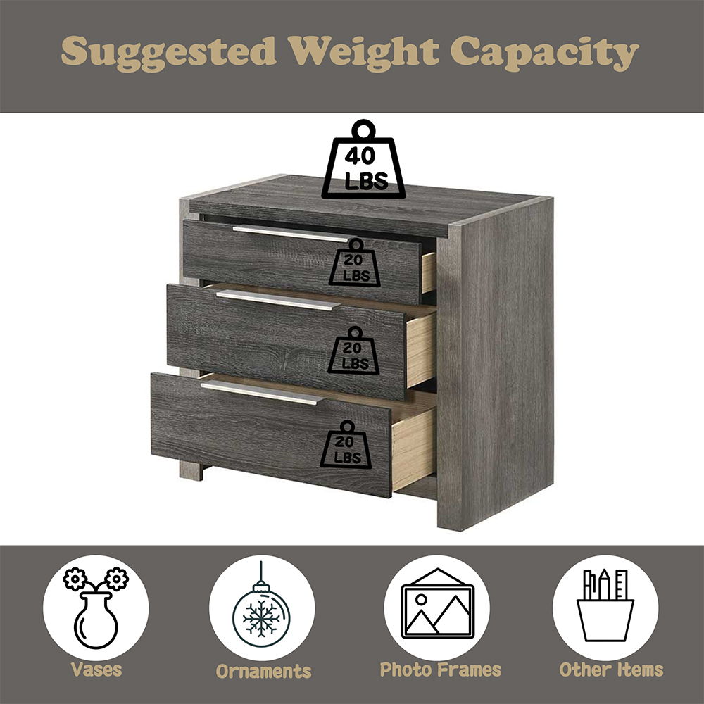 Jehoram - Nightstand - Gray, dark gray, view 5