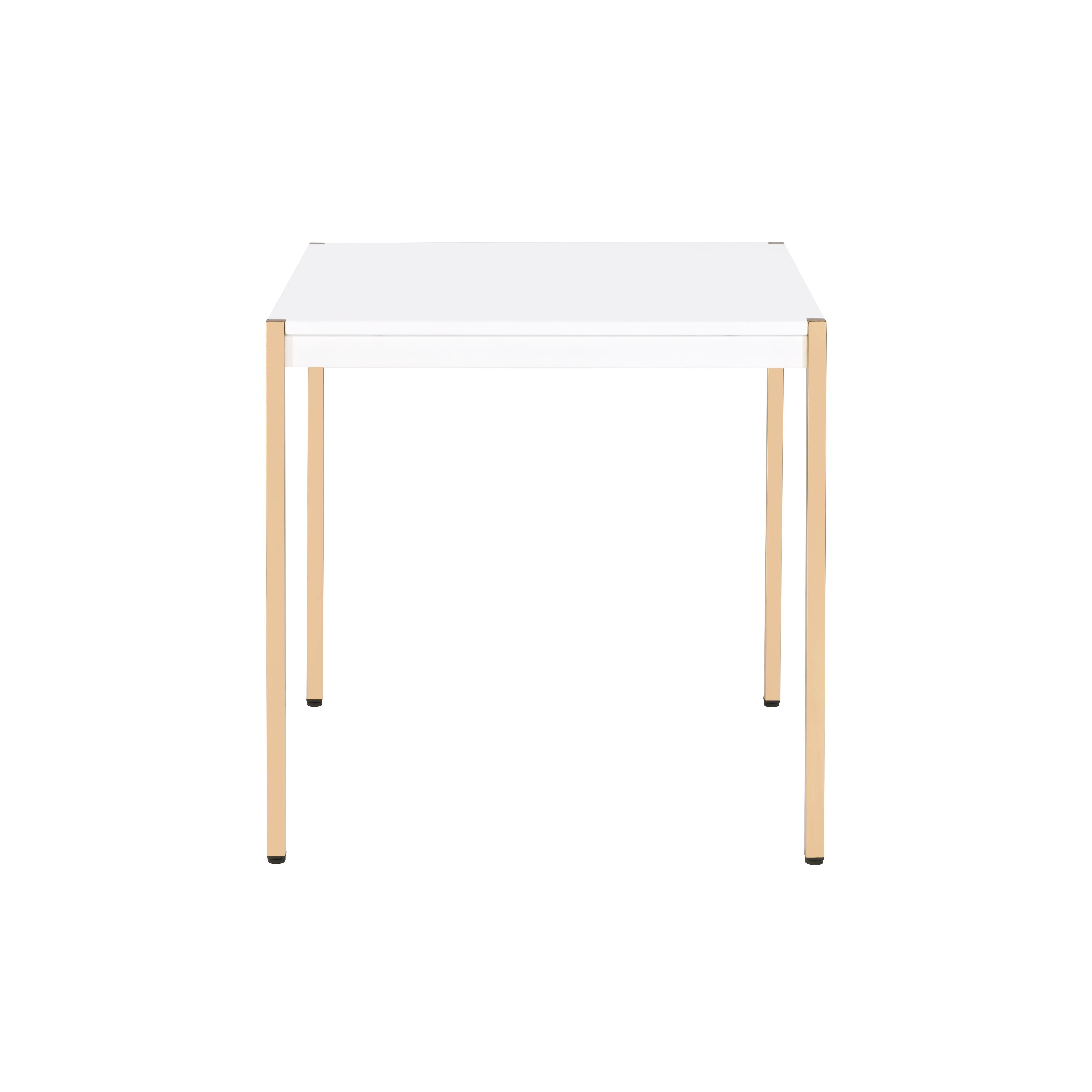 Otrac - End Table - White & Gold, white, view 2