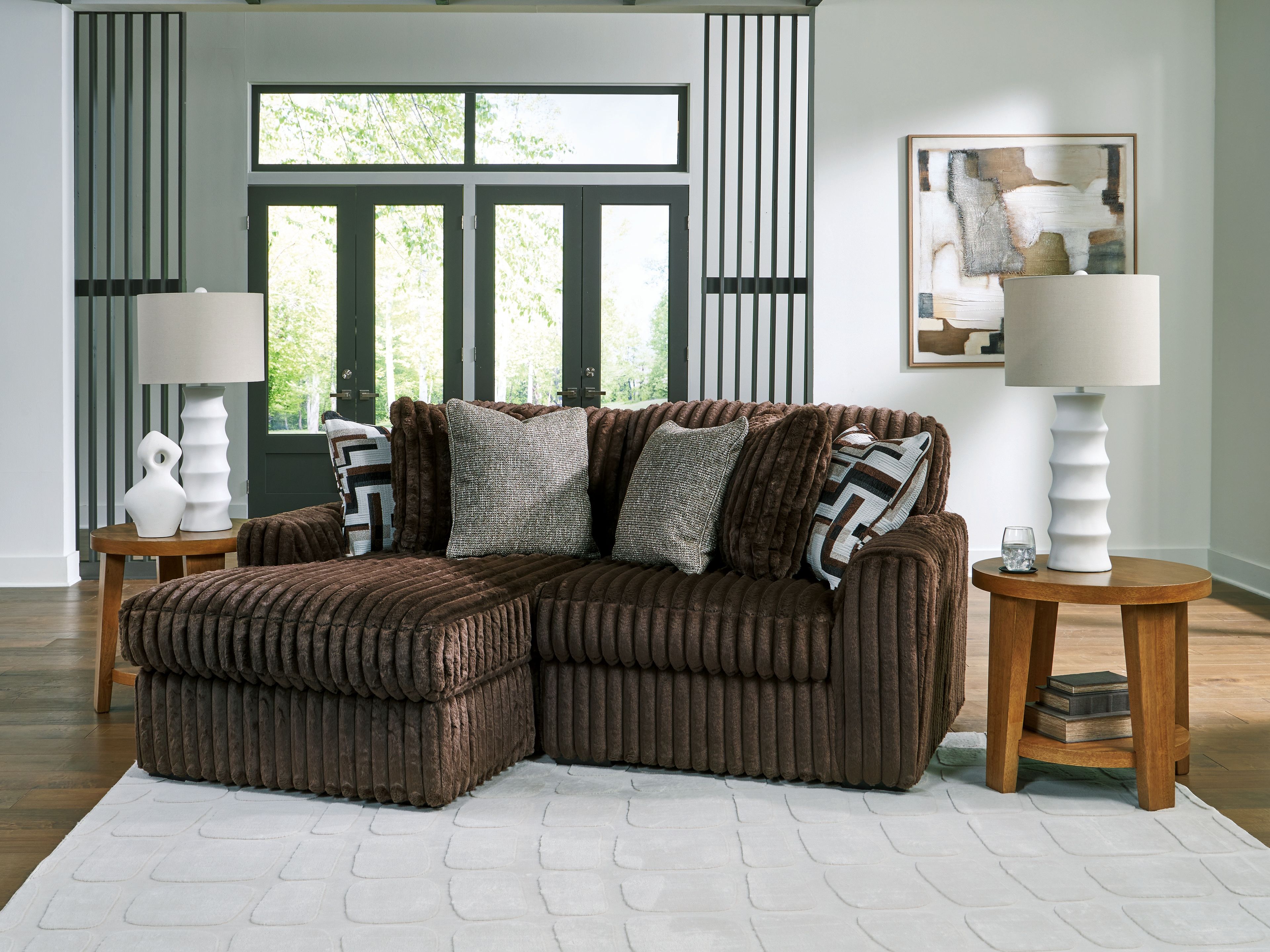 Midnight-Madness - 2-Piece Sectional With LAF Corner Chaise - Chocolate