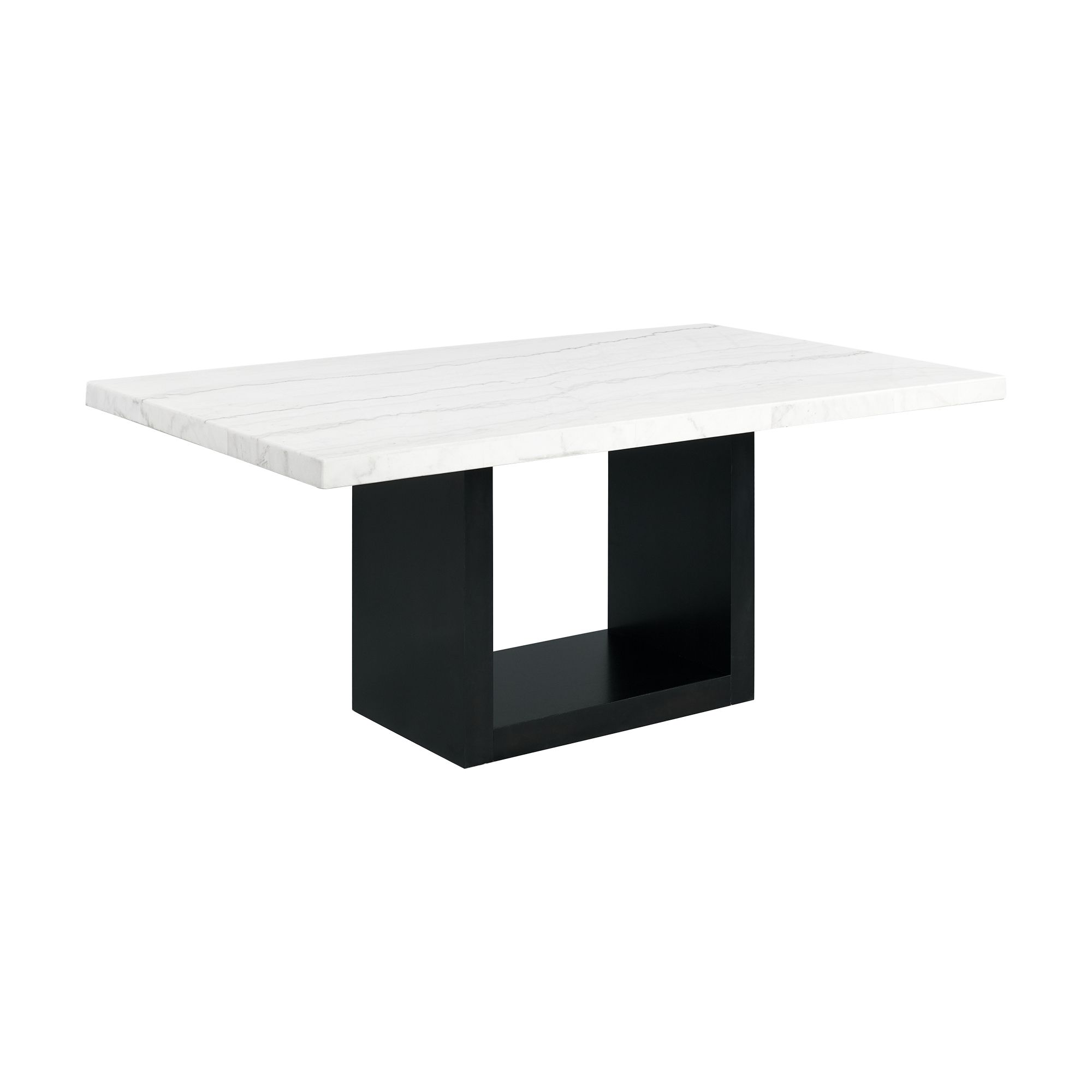 Valentino - 5 Piece Dining Set (Table And Four Chairs) - White / Gray