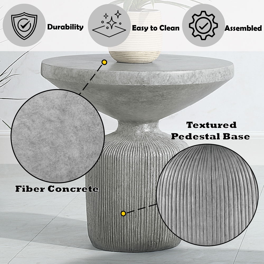 Laddie - End Table - Weathered Gray, gray, view 4