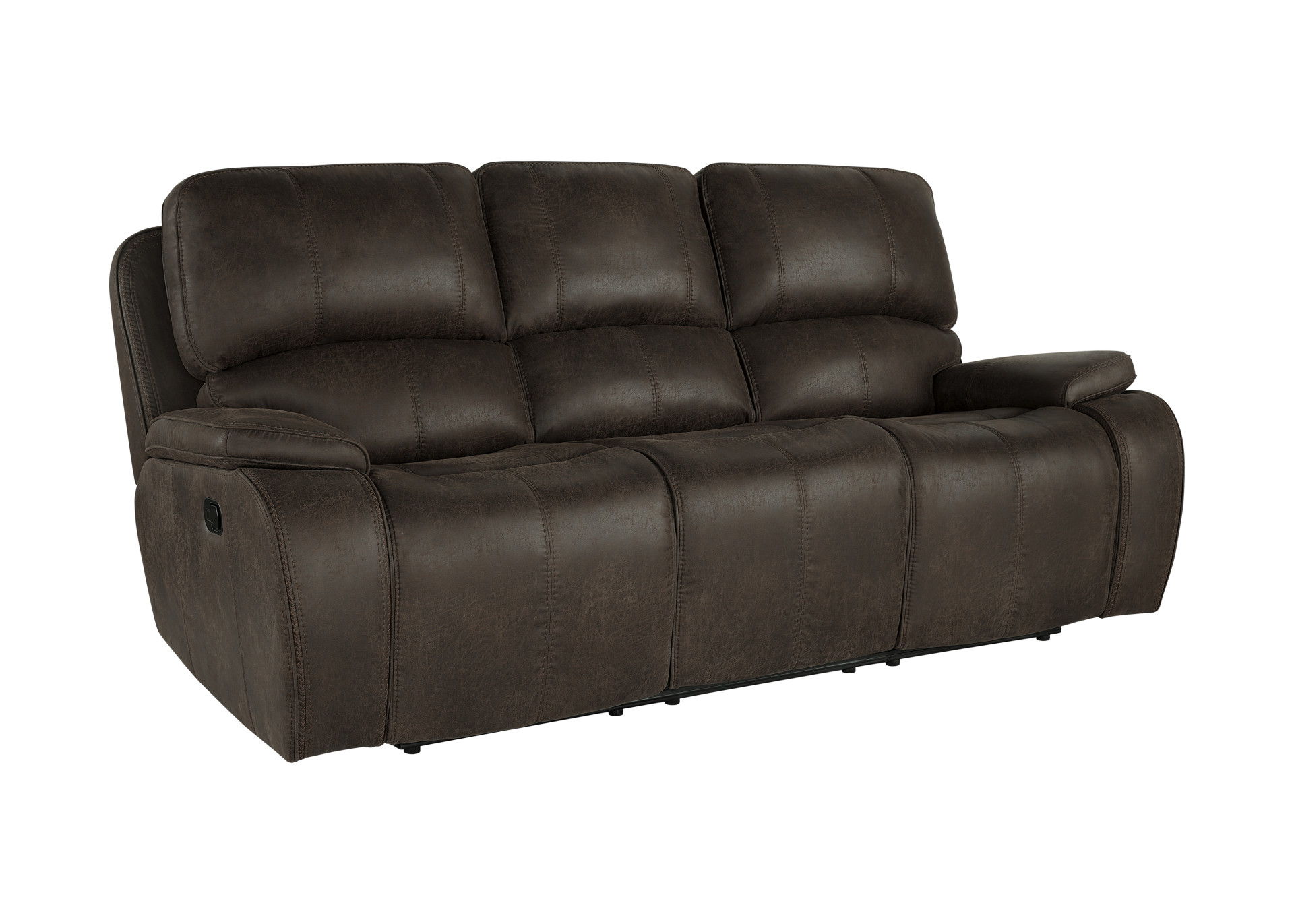 Brookings - Sofa With Dual Recliner - Brown