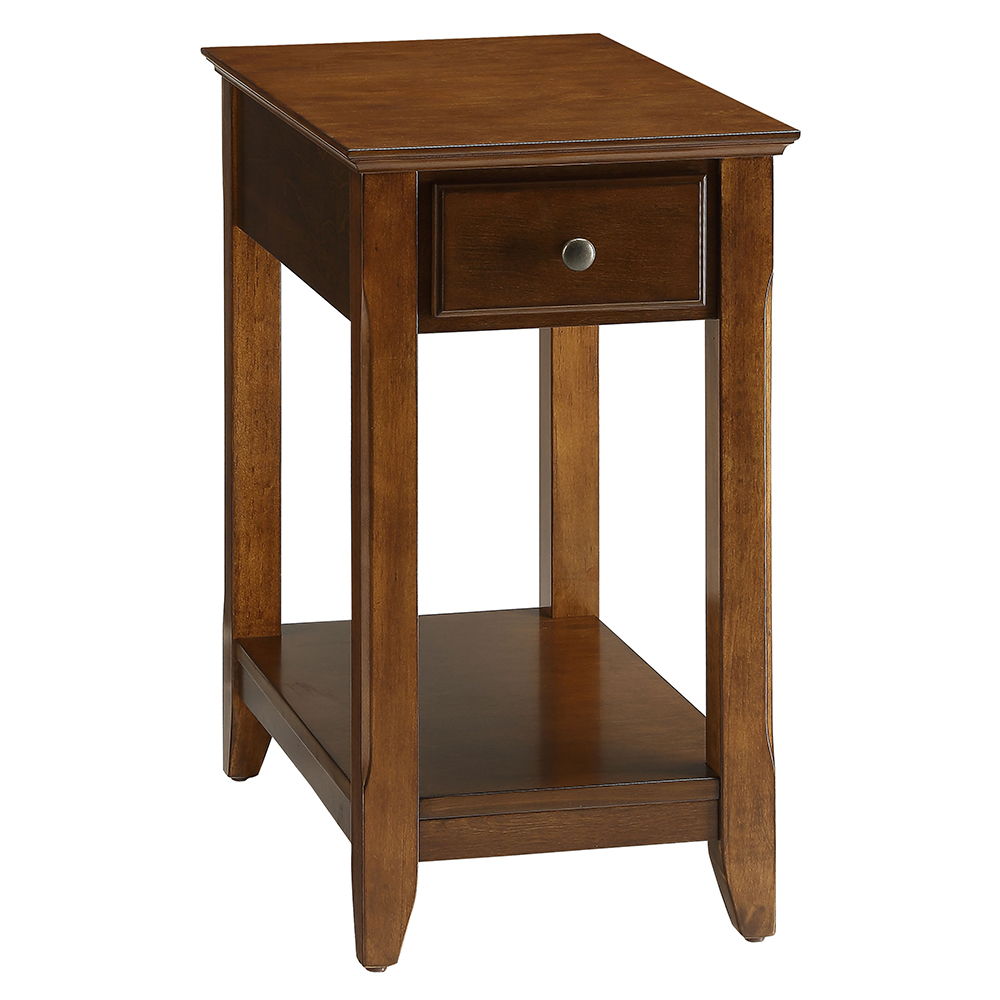 Bertie - Accent Table - Walnut, dark brown, view 2