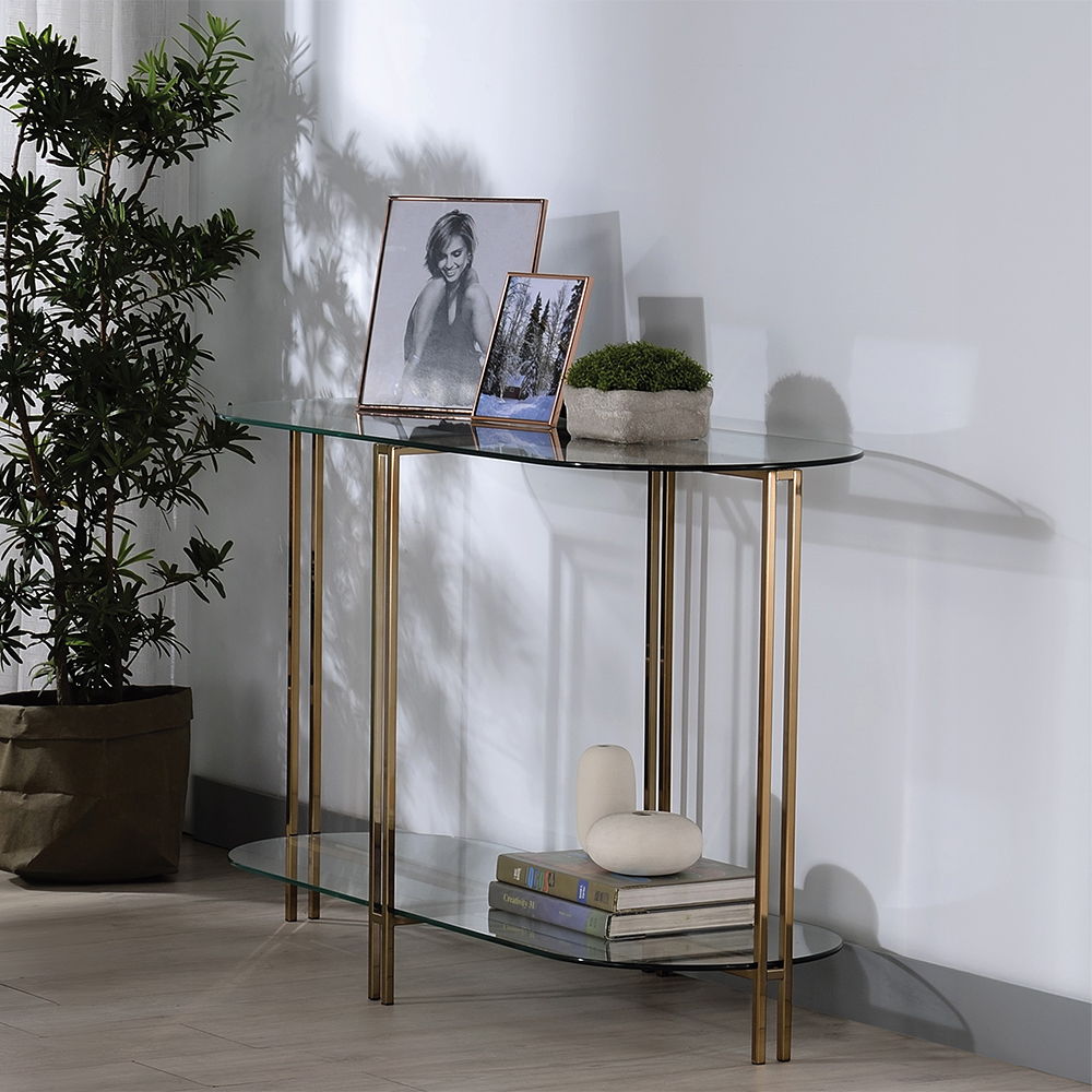 Veises - Sofa Table - Champagne, beige