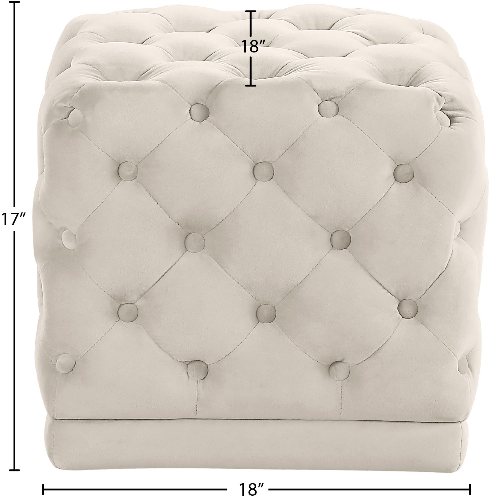 Stella - Ottoman / Stool - Cream