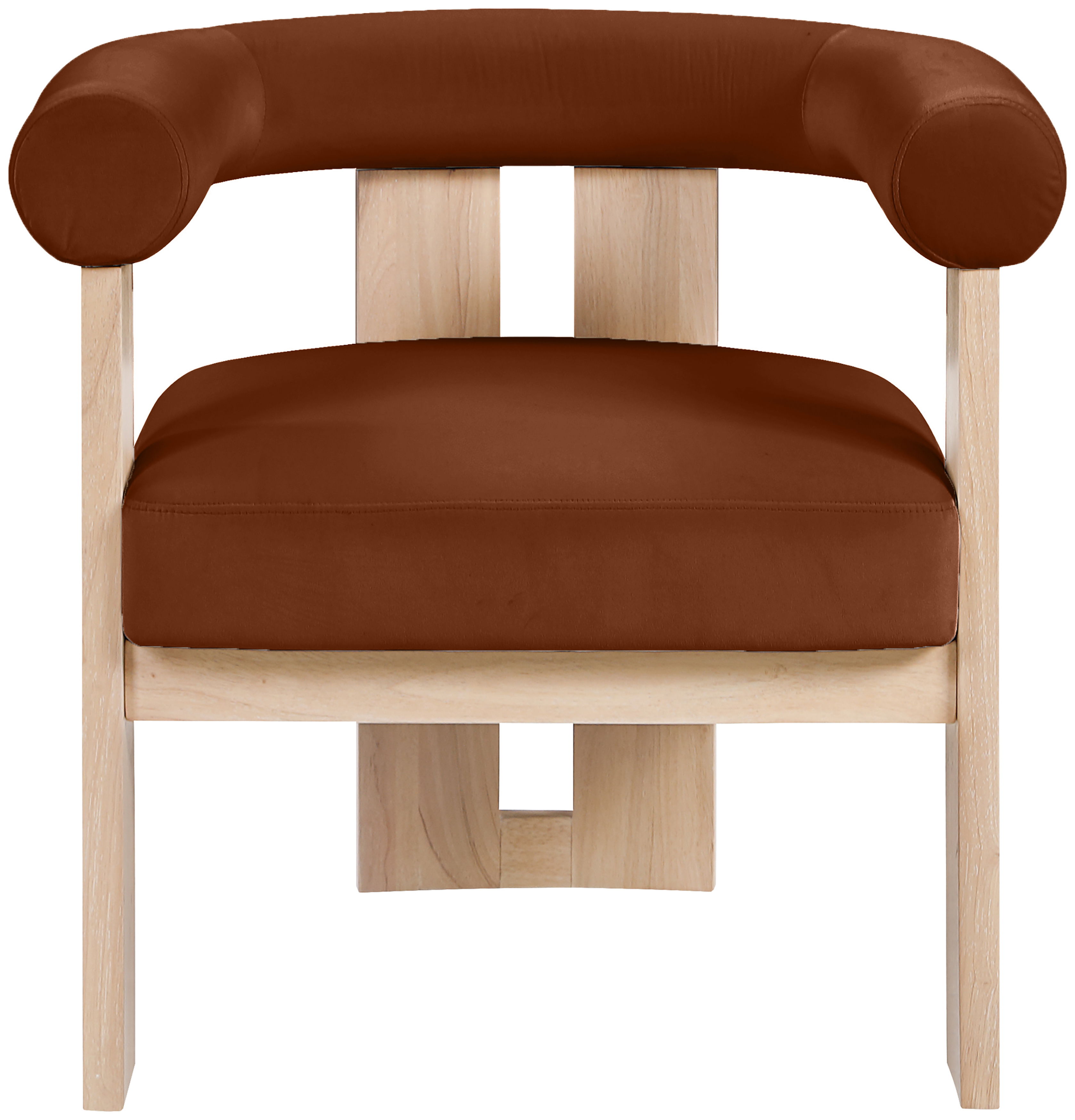 Arienzo - Performance Fabric Upholstered Accent Chair - Cognac