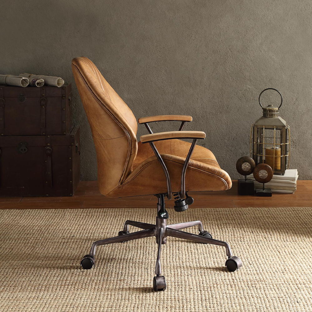 Hamilton - Office Chair - Coffee Top Grain Leather, light brown, view 6