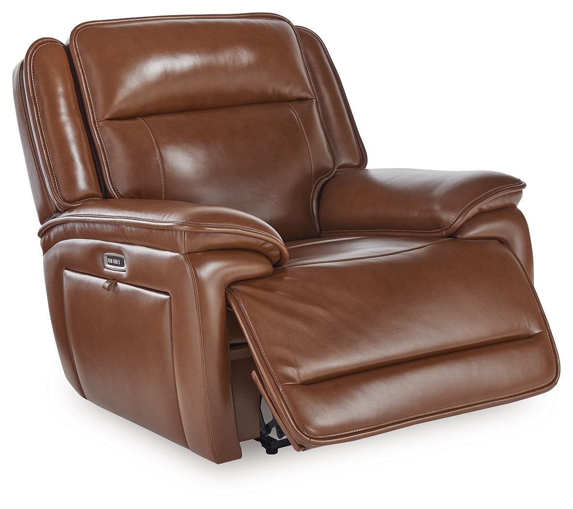 Ashley Furniture Healy Pier - Power Recliner / Adj Headrest - Chocolate - Image 3