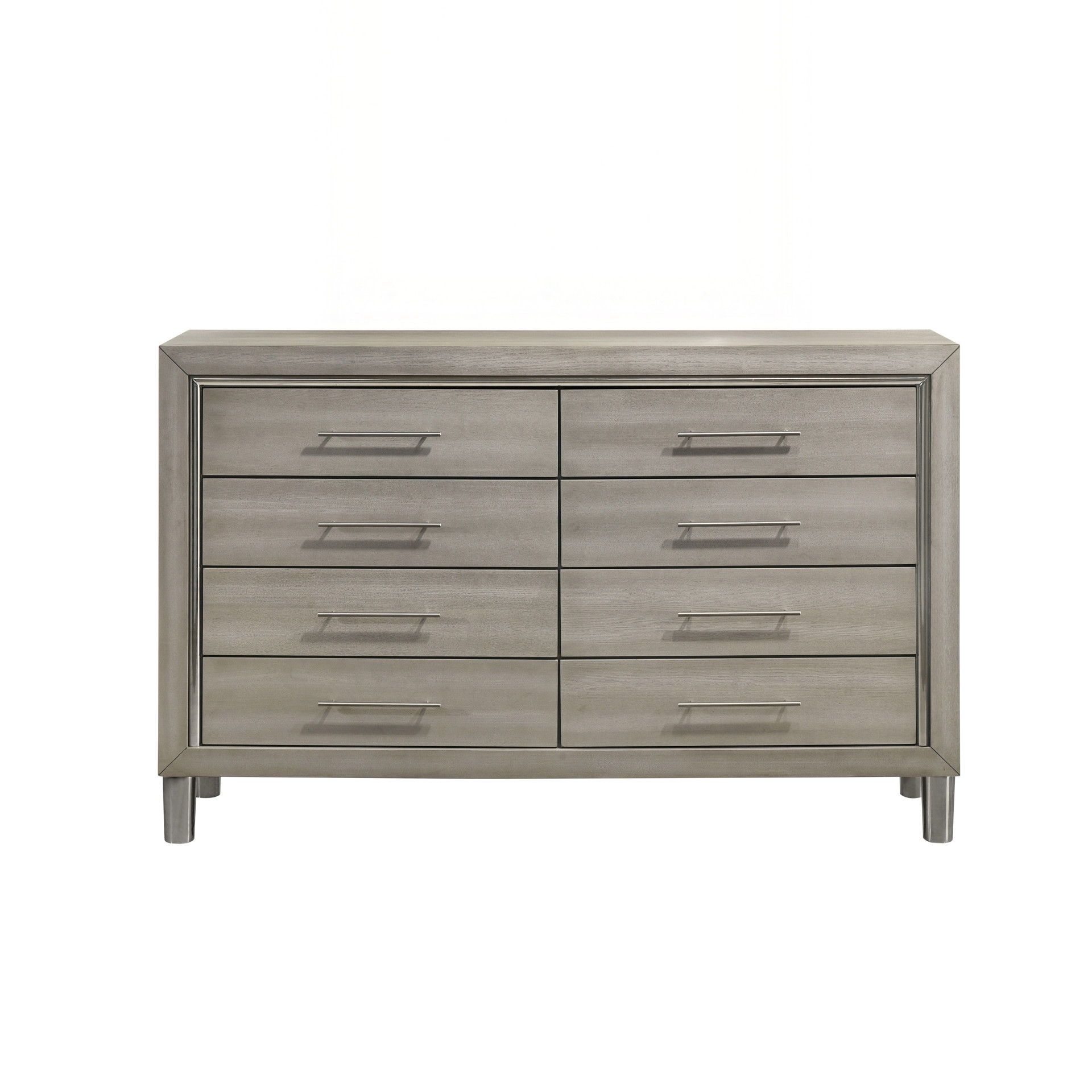 Lennox - 8 Drawer Dresser - Gray