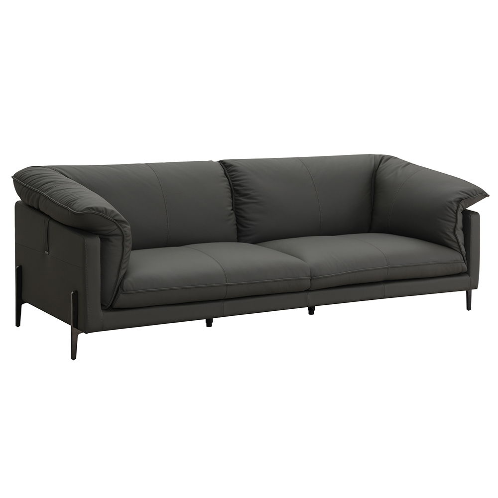Tadi - Sofa - Black Top Grain Leather, black