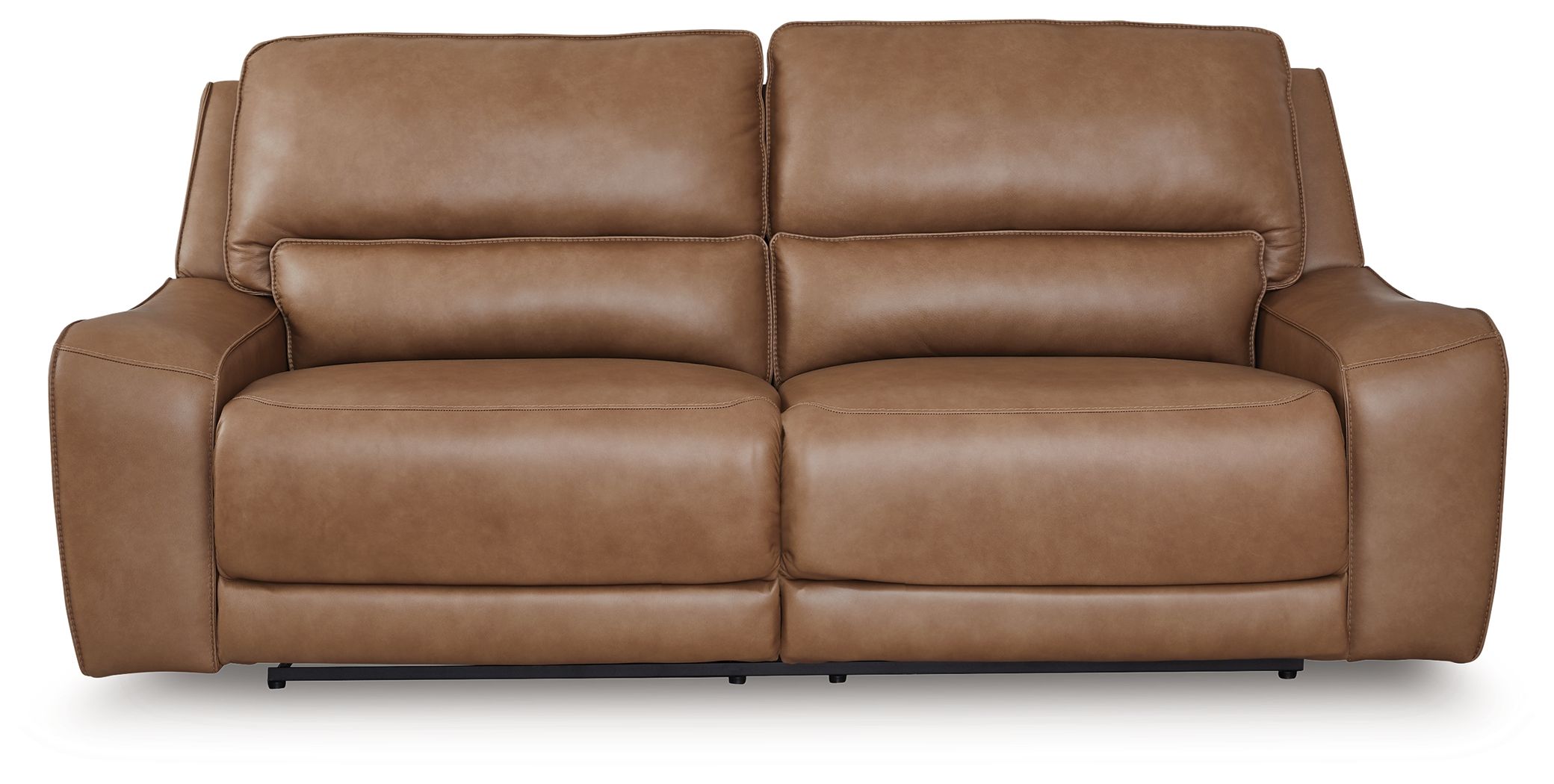 Ashley Furniture DeepWakes - 2 Seat Power Reclining Sofa Adjustable Headrest - Caramel - Image 4