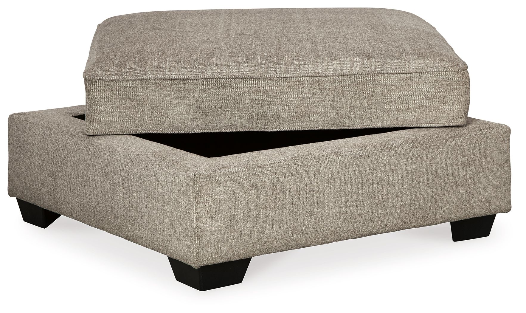 Ashley Furniture Bovarian - Ottoman With Storage - Stone - Image 3