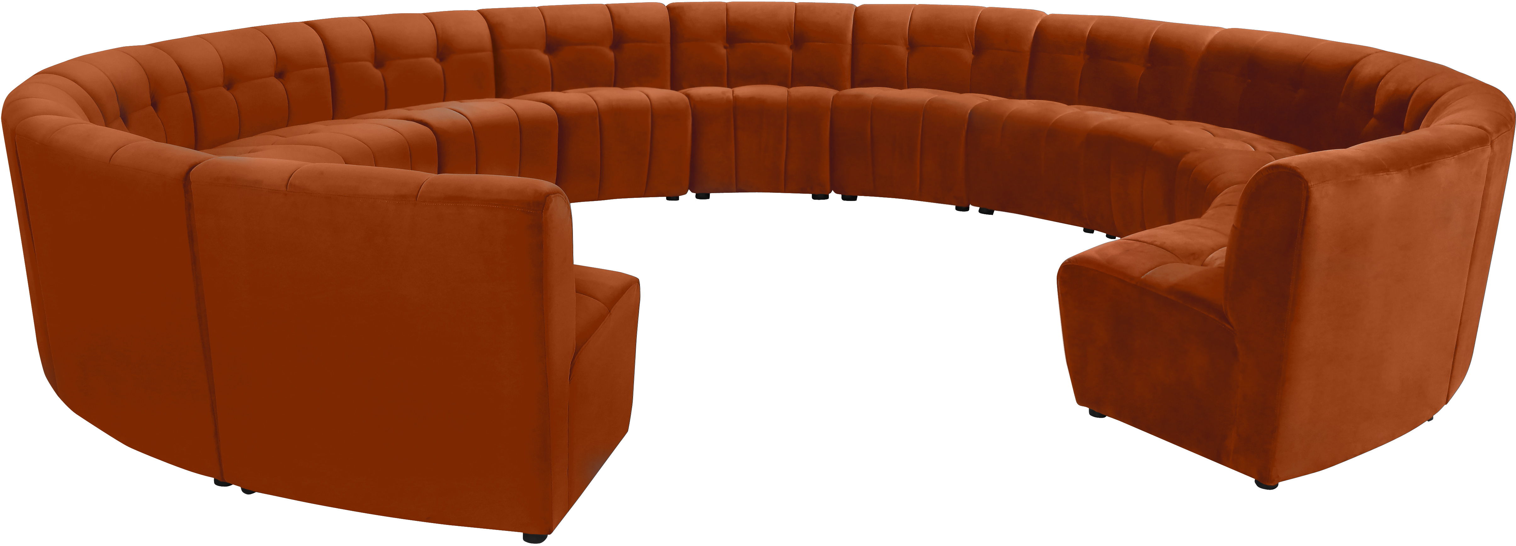 Limitless - 14 Piece Modular Sectional - Cognac