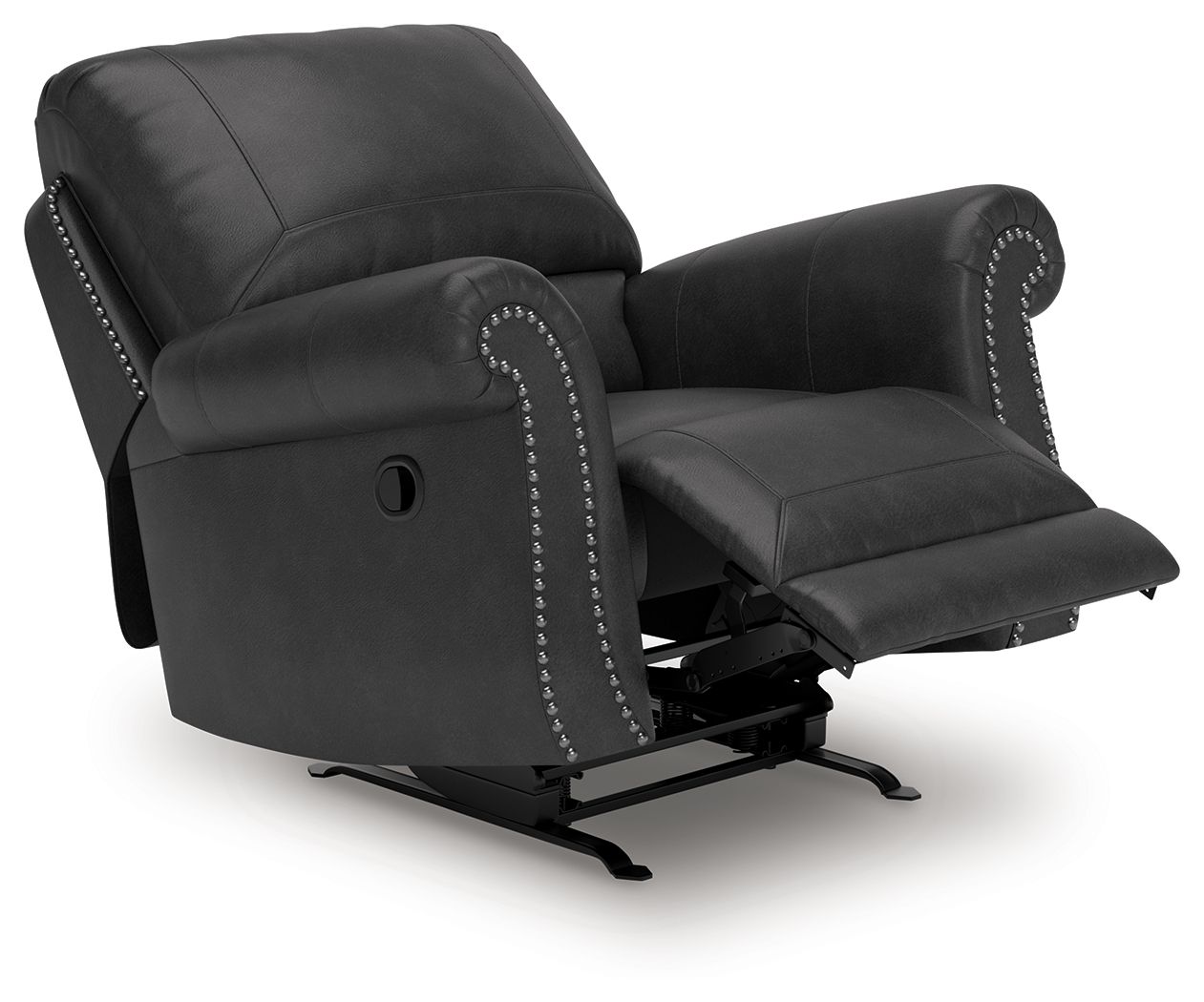 Ashley Furniture Chasemore - Swivel Glider Recliner - Granite - Image 3