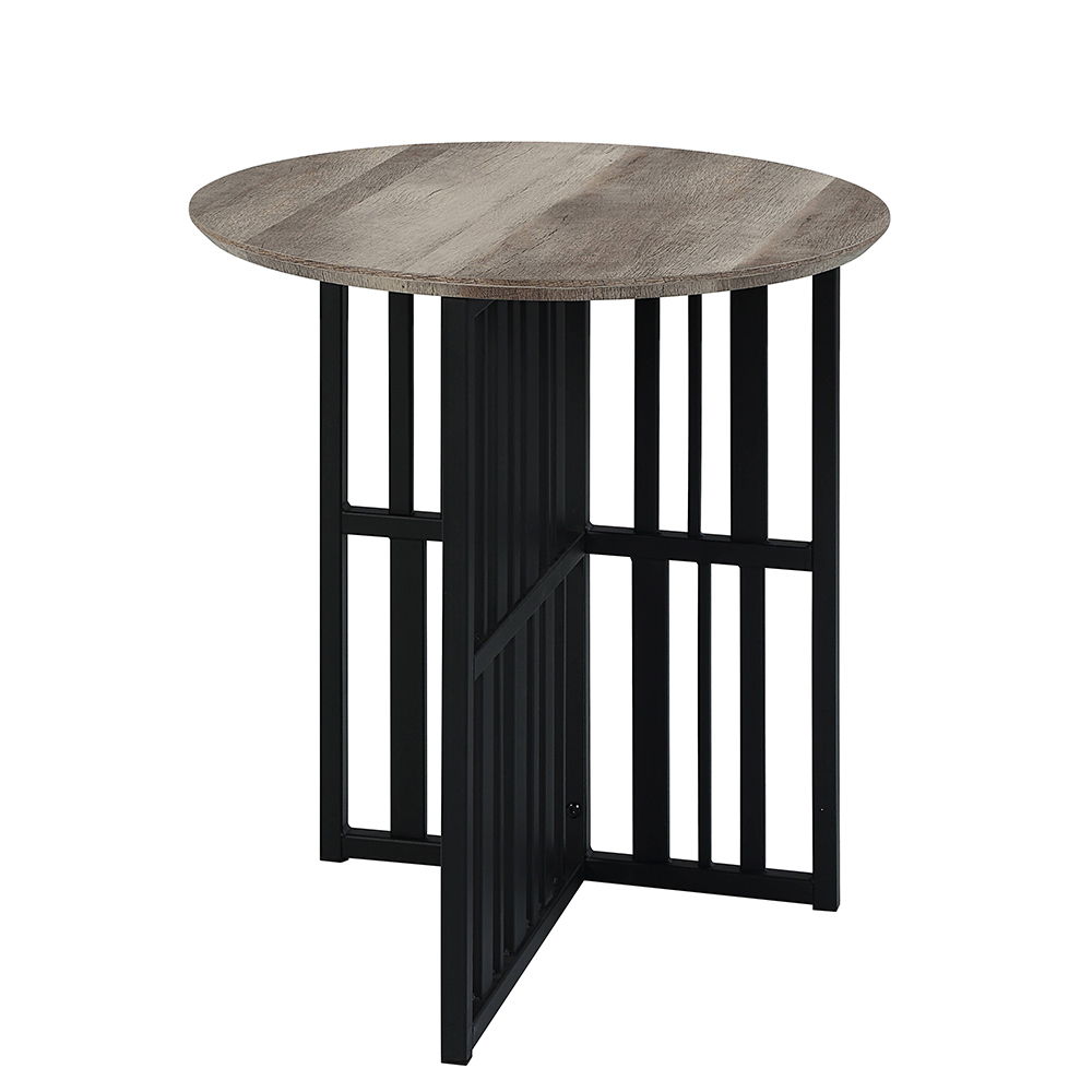 Zudora - Coffee Table - Antique Oak & Black, black