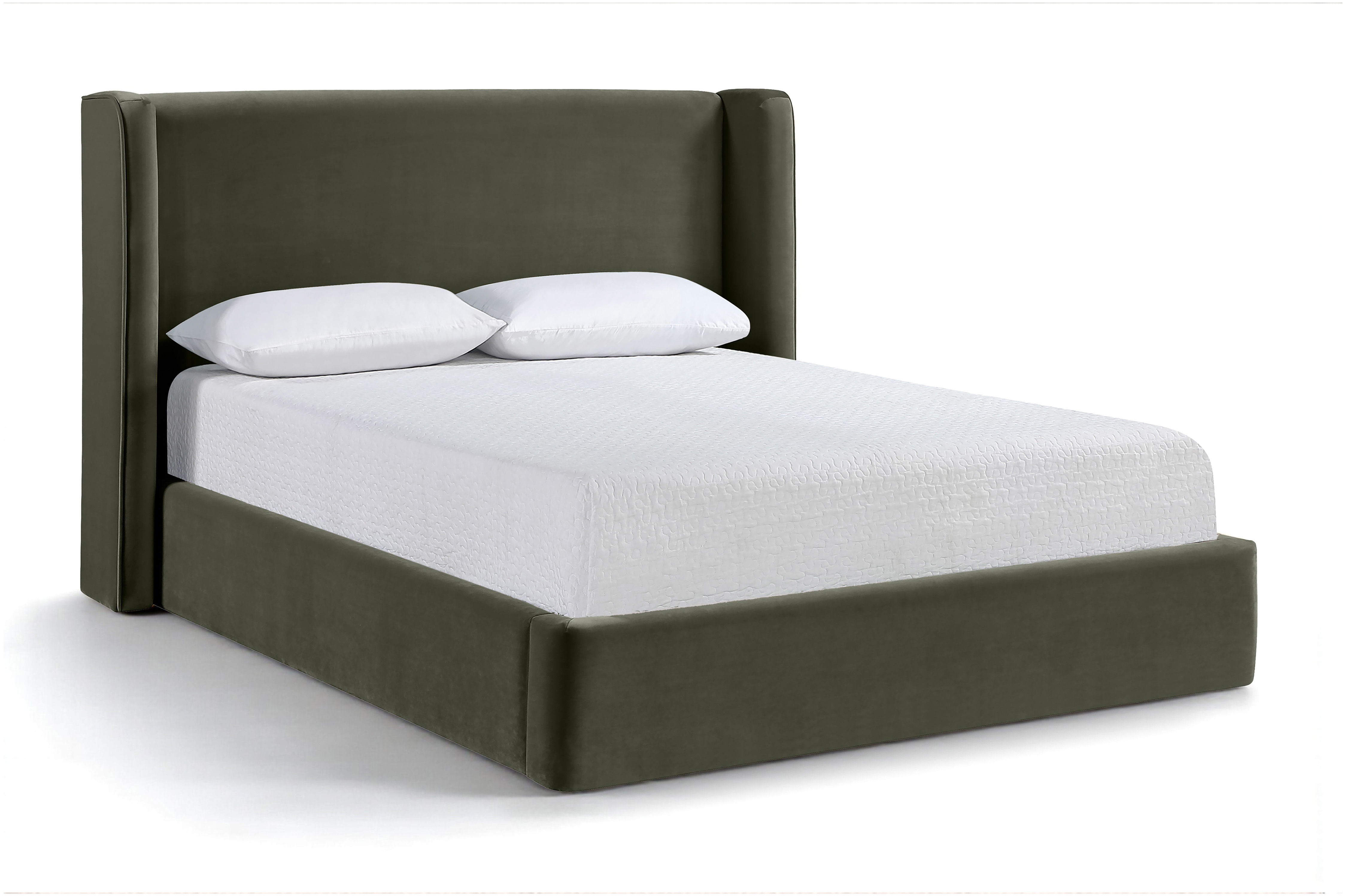 Kendall - Velvet Upholstered Queen Bed - Green
