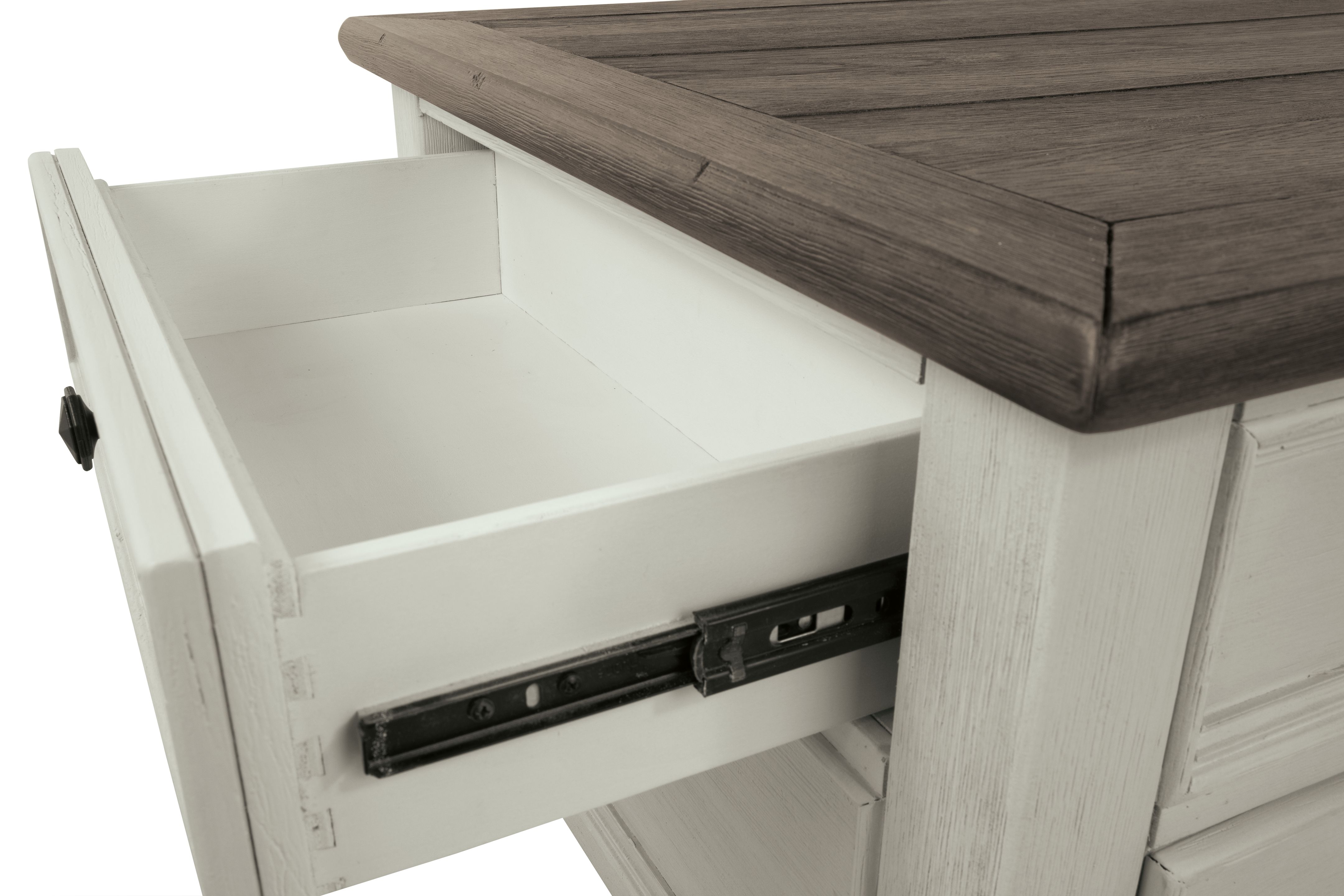 Ashley Furniture Bolanburg - Lift Top Cocktail Table - White / Brown / Beige - Image 12