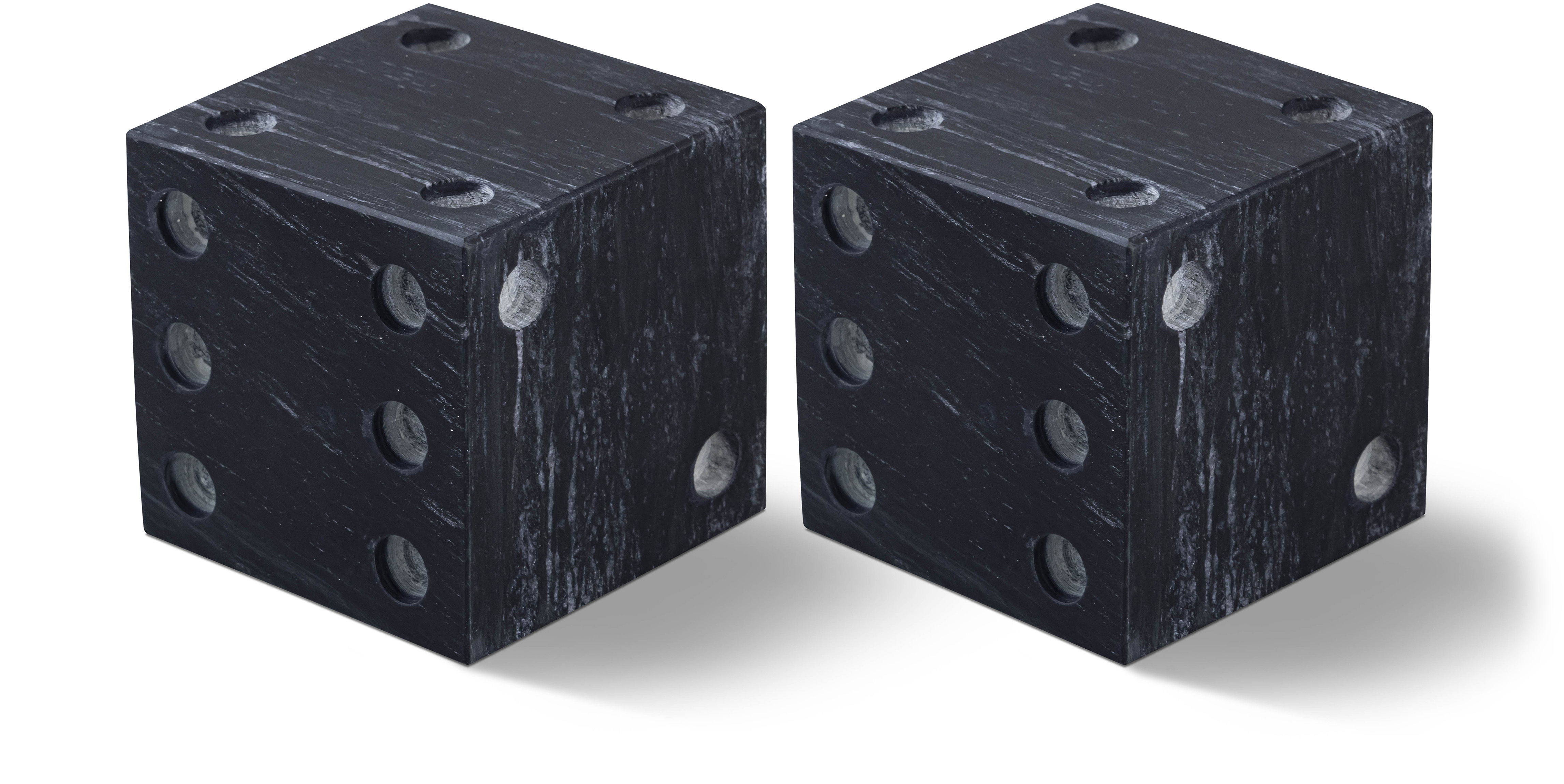 Dice - Marble Decorative - Black