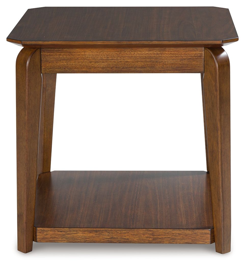 Ashley Furniture Trenmour - Square End Table - Medium Brown - Image 4