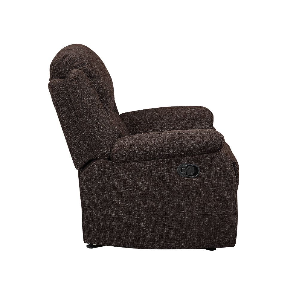 Madden - Motion Loveseat With Console - Brown Chenille, dark brown, view 6